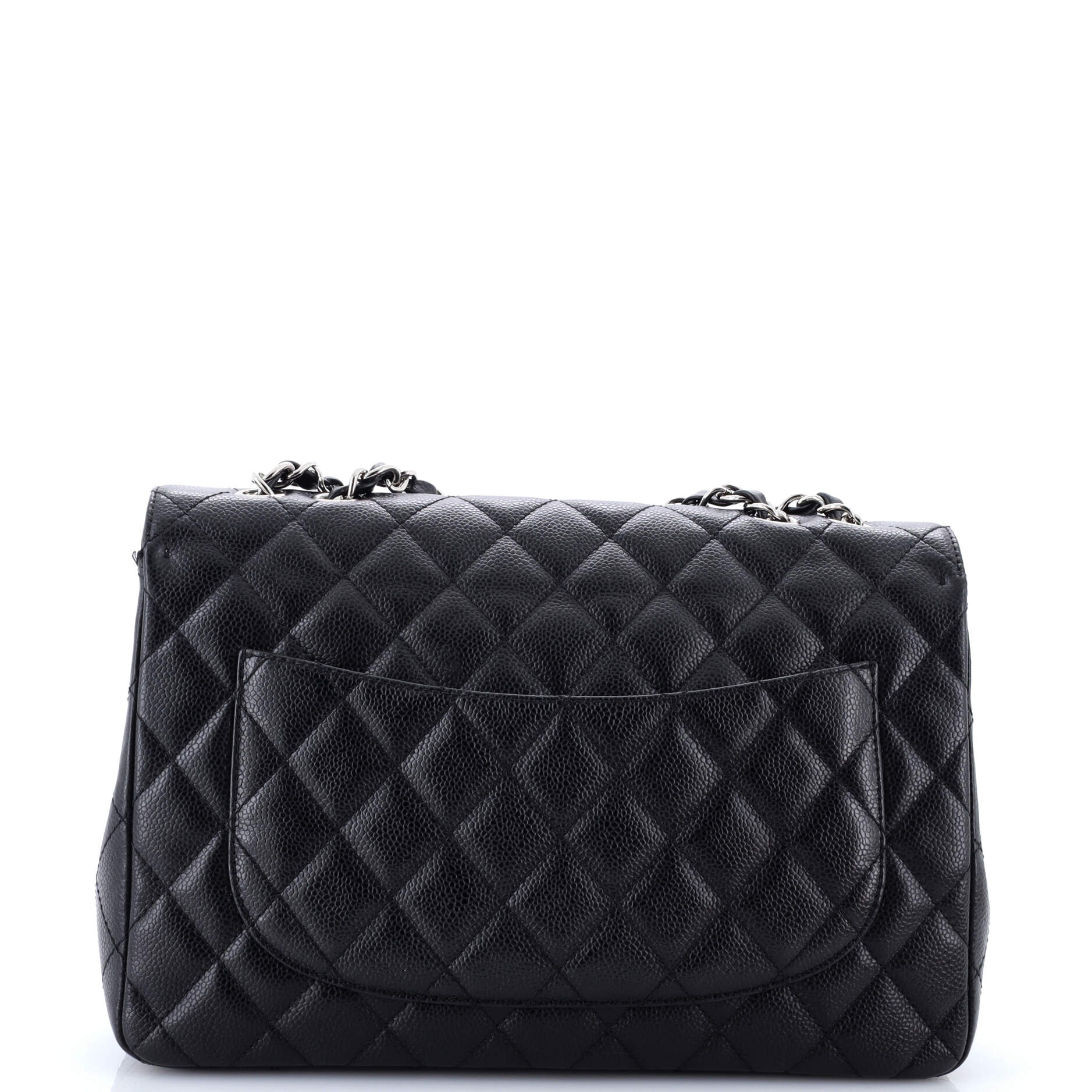 Vintage Classic Single Flap Bag Quilted Caviar Jumbo