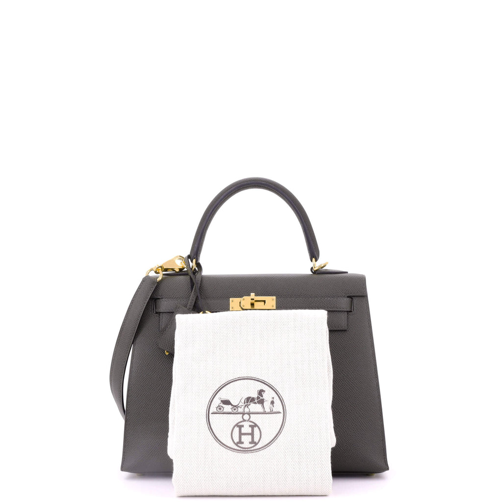 Kelly Handbag Vert Maquis Epsom with Gold Hardware 25