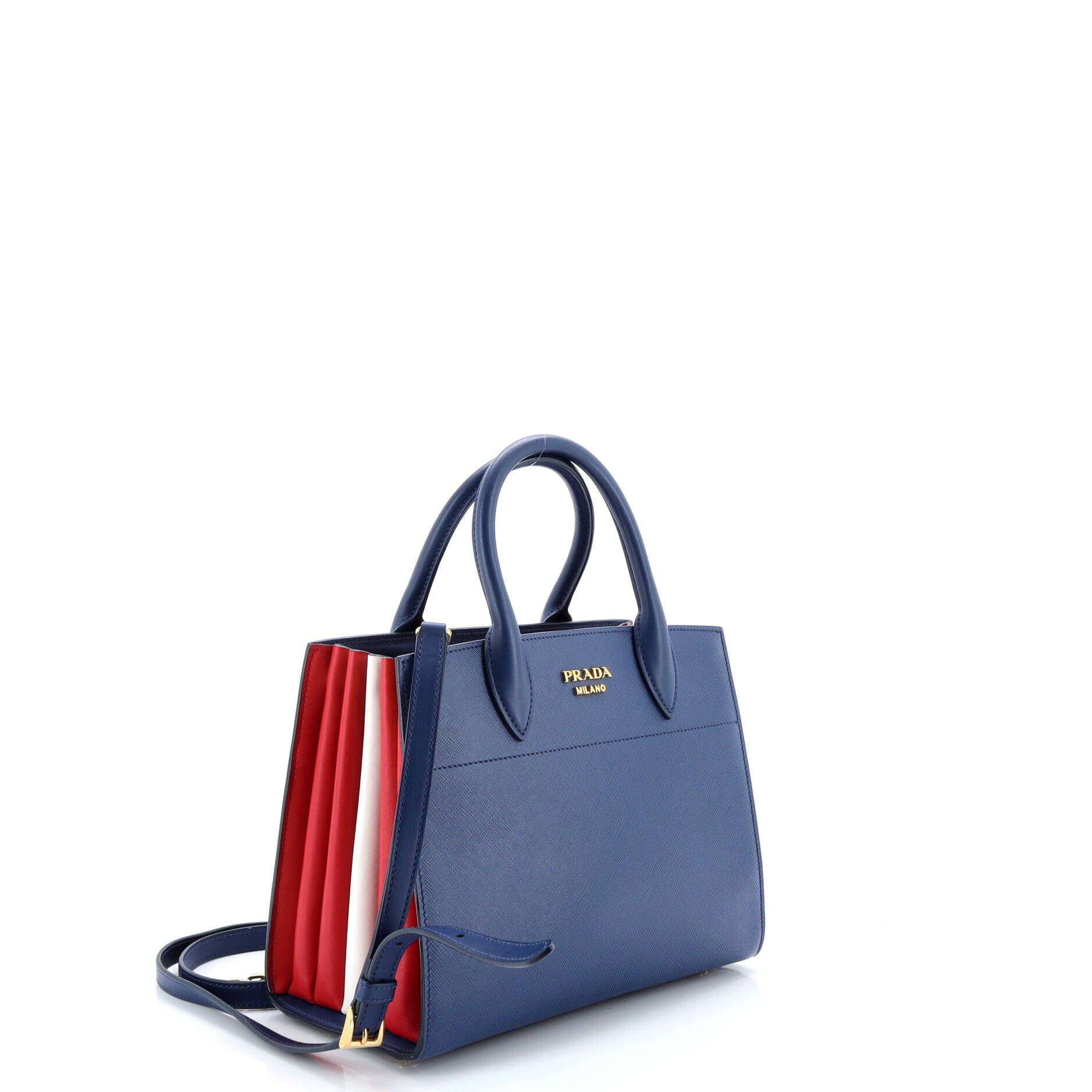 Bibliotheque Tote Saffiano with City Calf Small