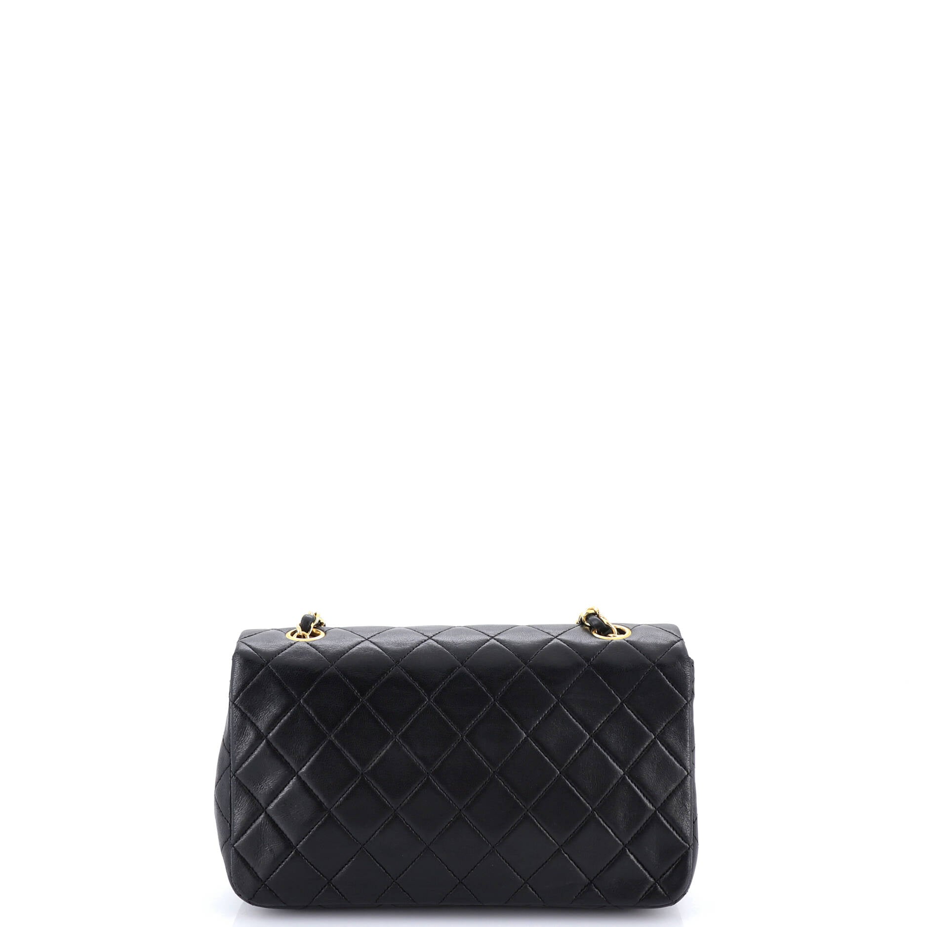 Vintage Full Flap Bag Quilted Lambskin Medium
