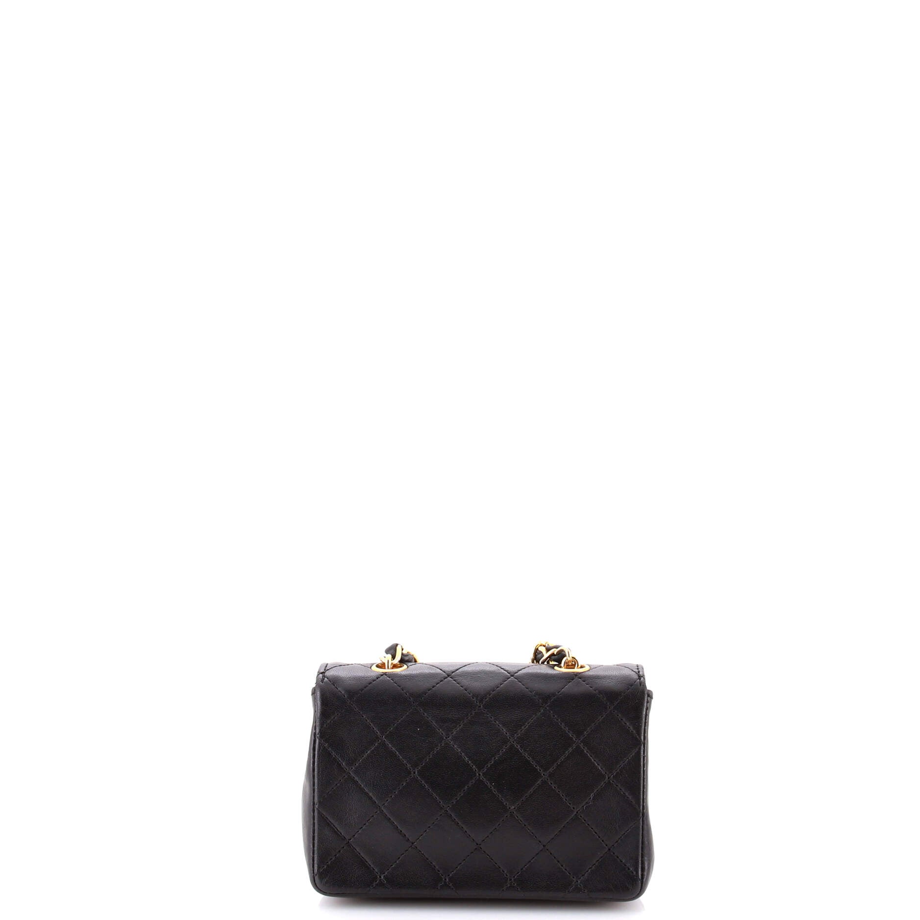 Vintage CC Chain Flap Bag Quilted Leather Extra Mini