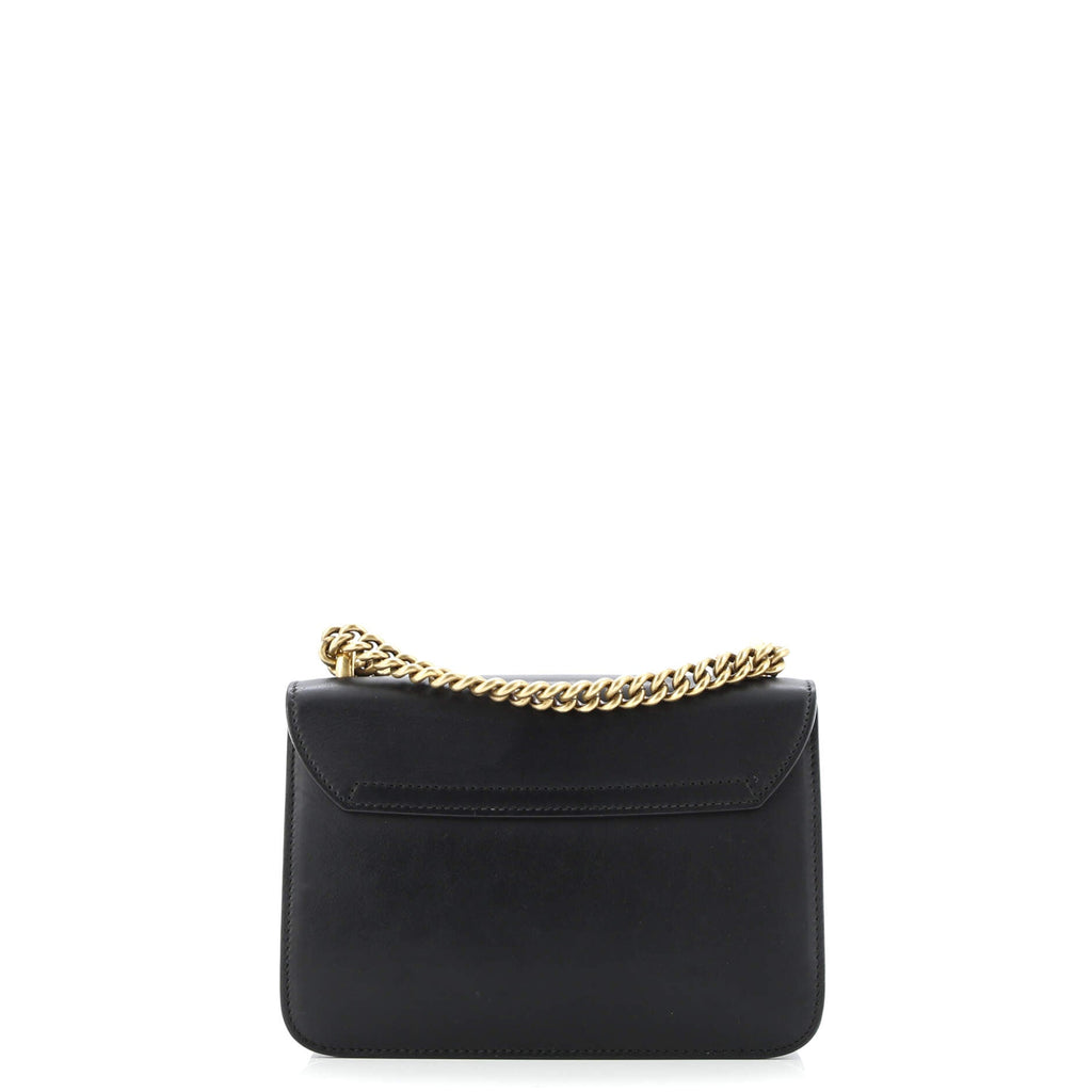Pearly Peony Chain Shoulder Bag Leather Small