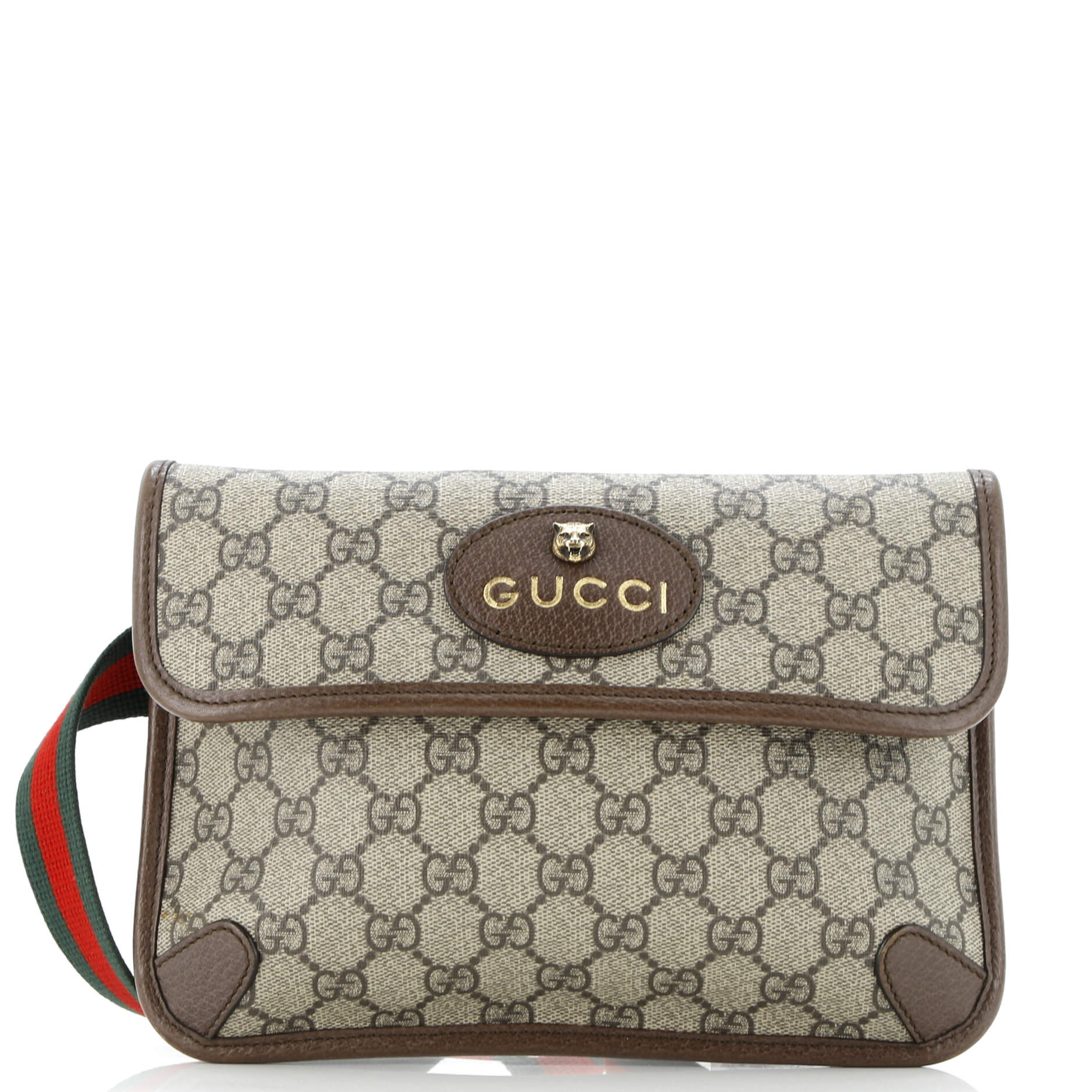 Neo Vintage Flap Belt Bag GG Coated Canvas