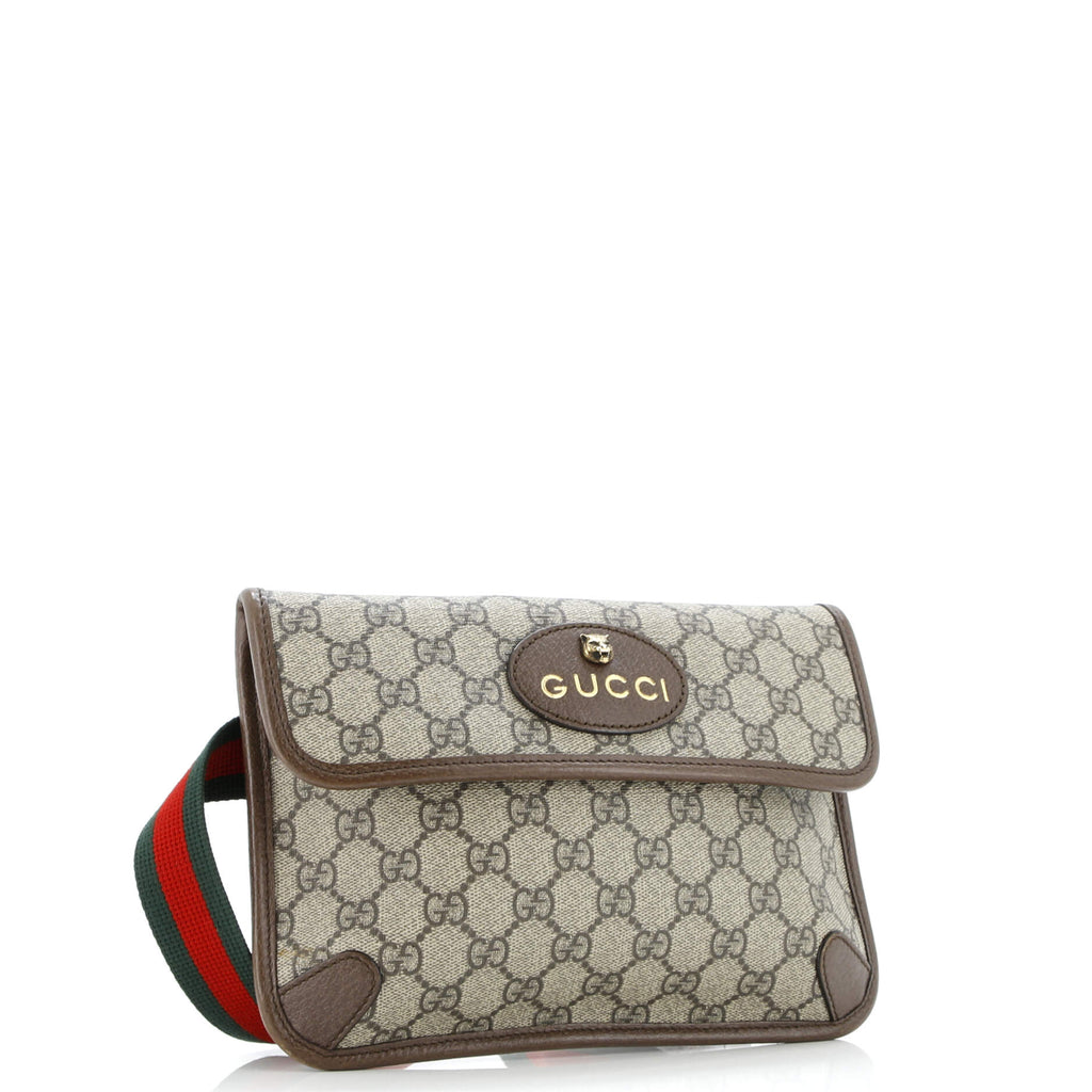 Neo Vintage Flap Belt Bag GG Coated Canvas