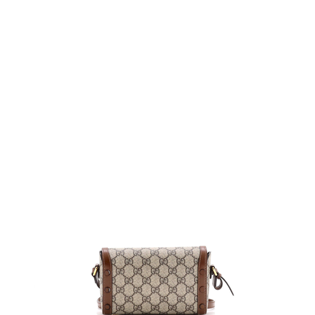 Horsebit 1955 Flap Crossbody Bag GG Coated Canvas Mini