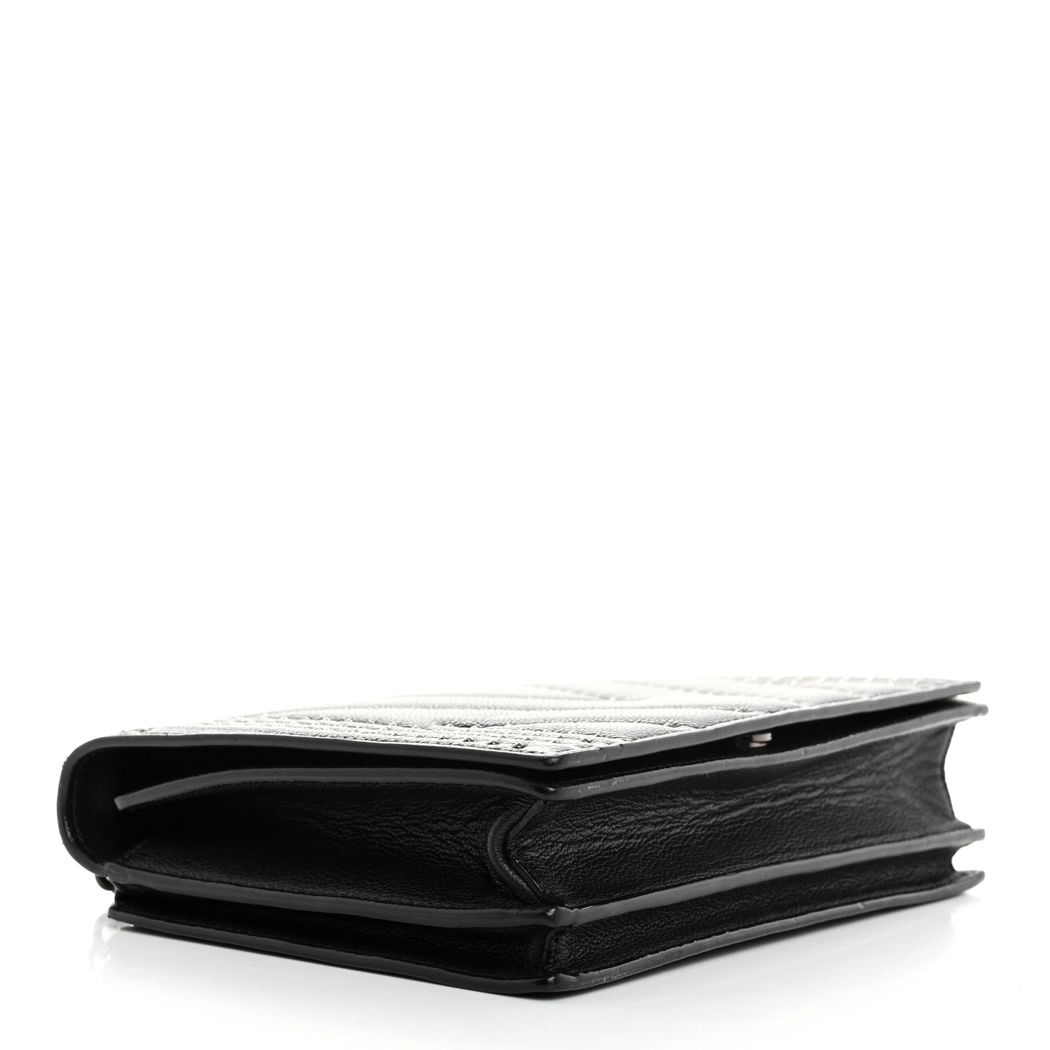 Calfskin Stud Disco Flap Crossbody Bag Black