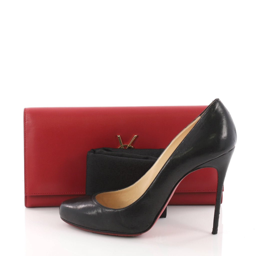 Classic Monogram Clutch Leather Long