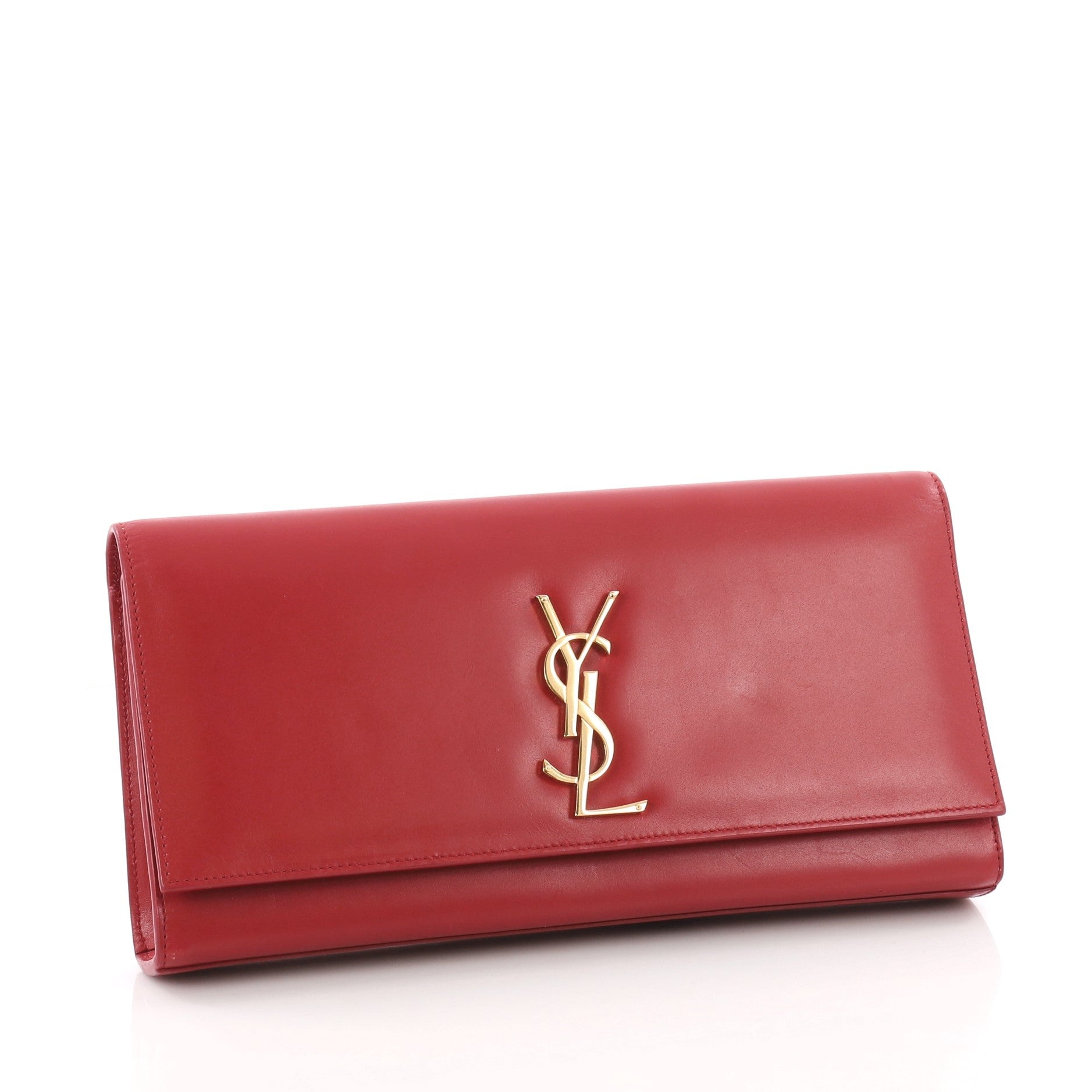 Classic Monogram Clutch Leather Long