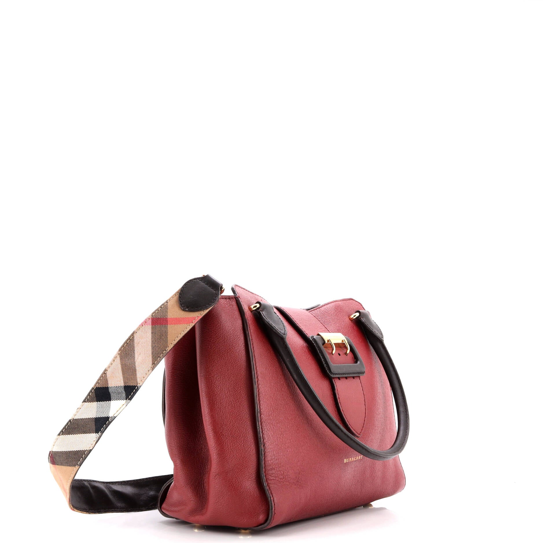 Buckle Tote Leather Medium