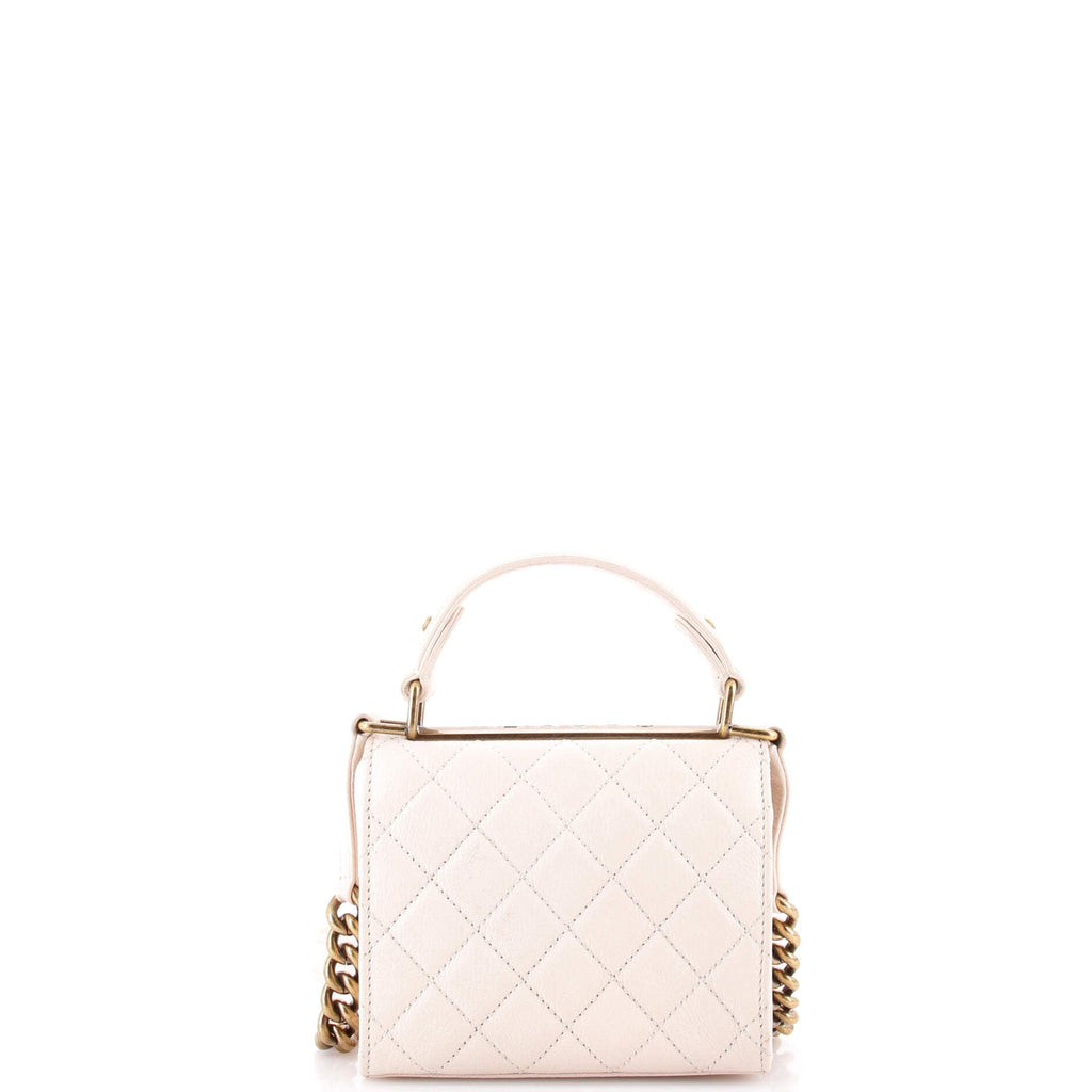 Rita Top Handle Flap Bag Quilted Goatskin Small