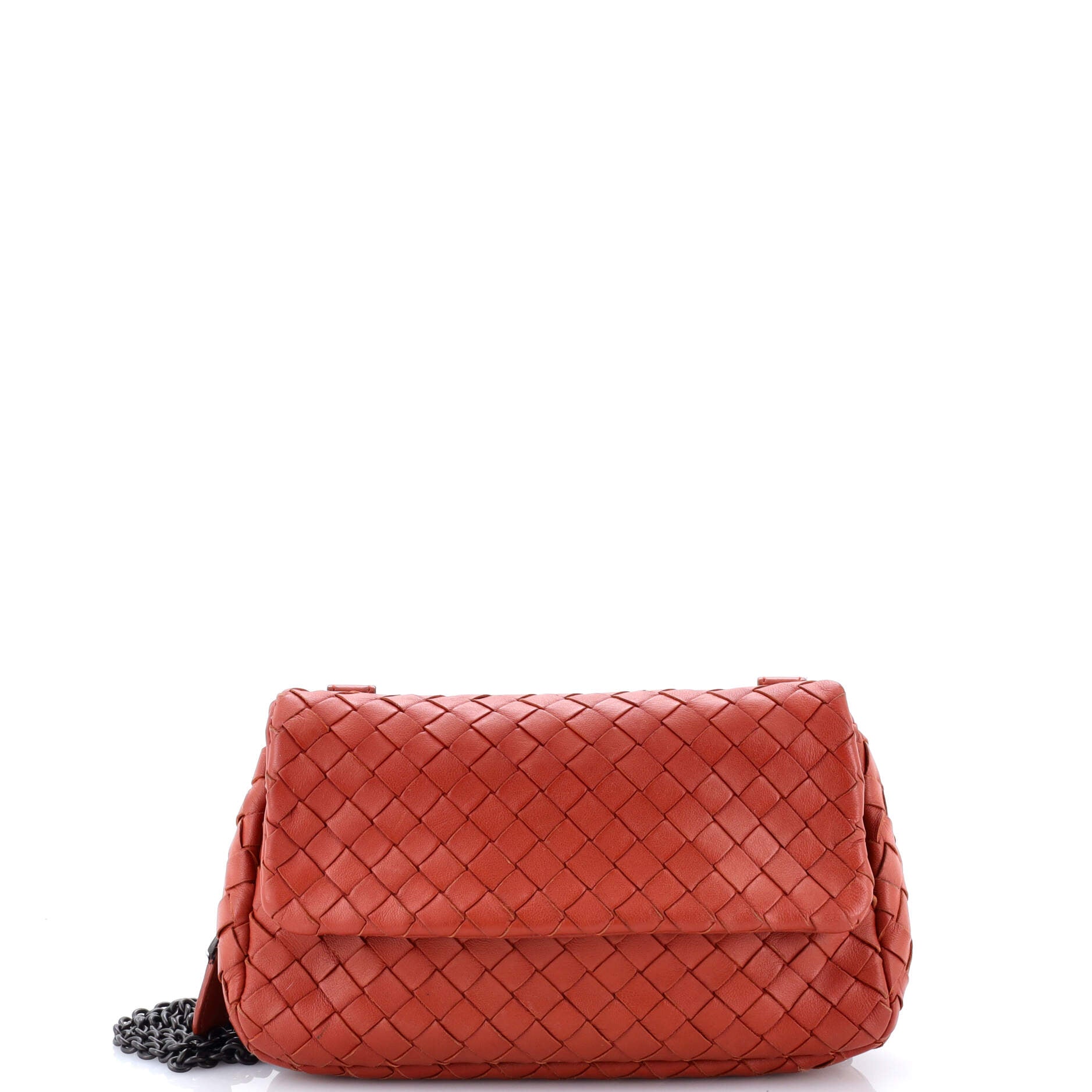 Expandable Chain Crossbody Bag Intrecciato Nappa Small