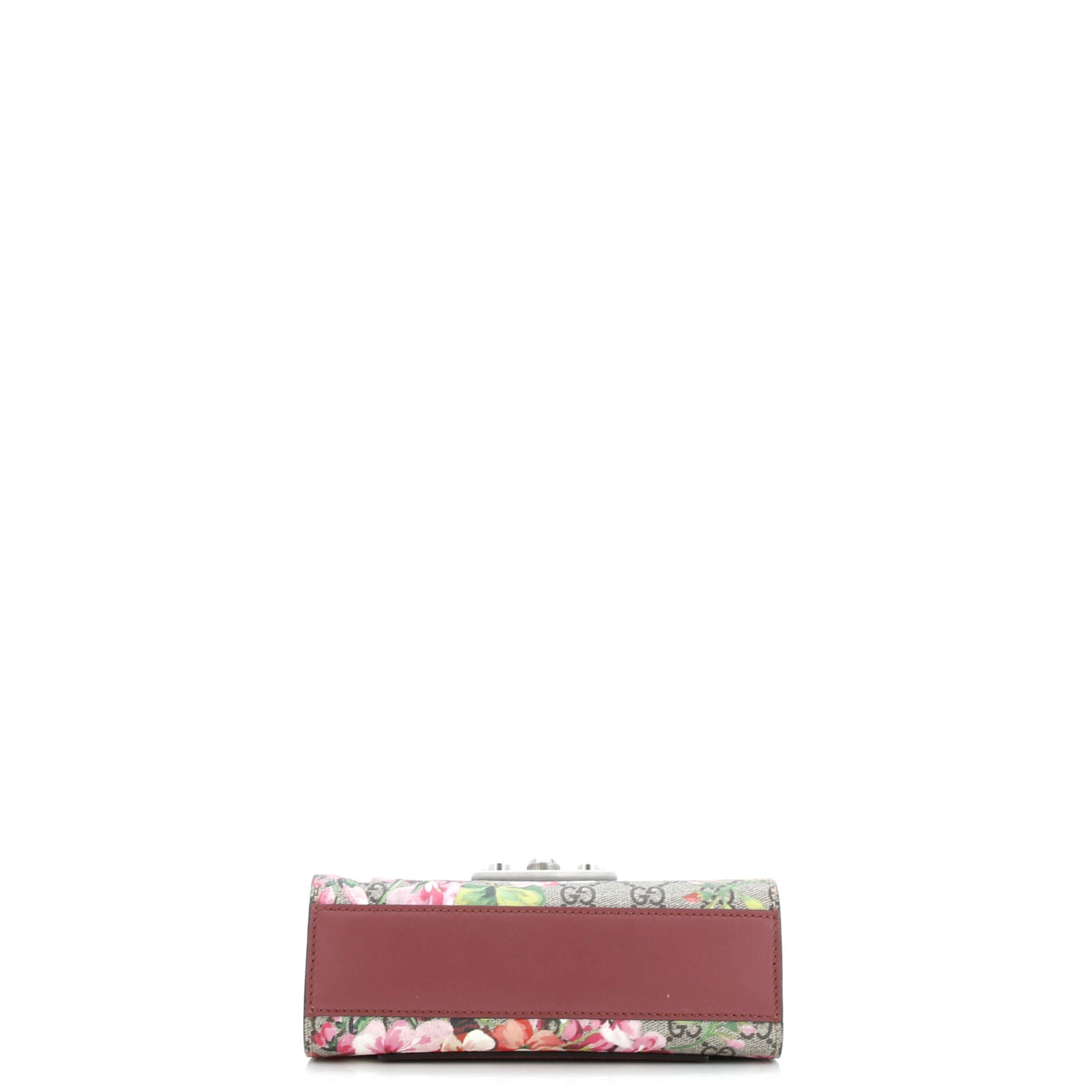 Padlock Shoulder Bag Blooms Print GG Coated Canvas Small