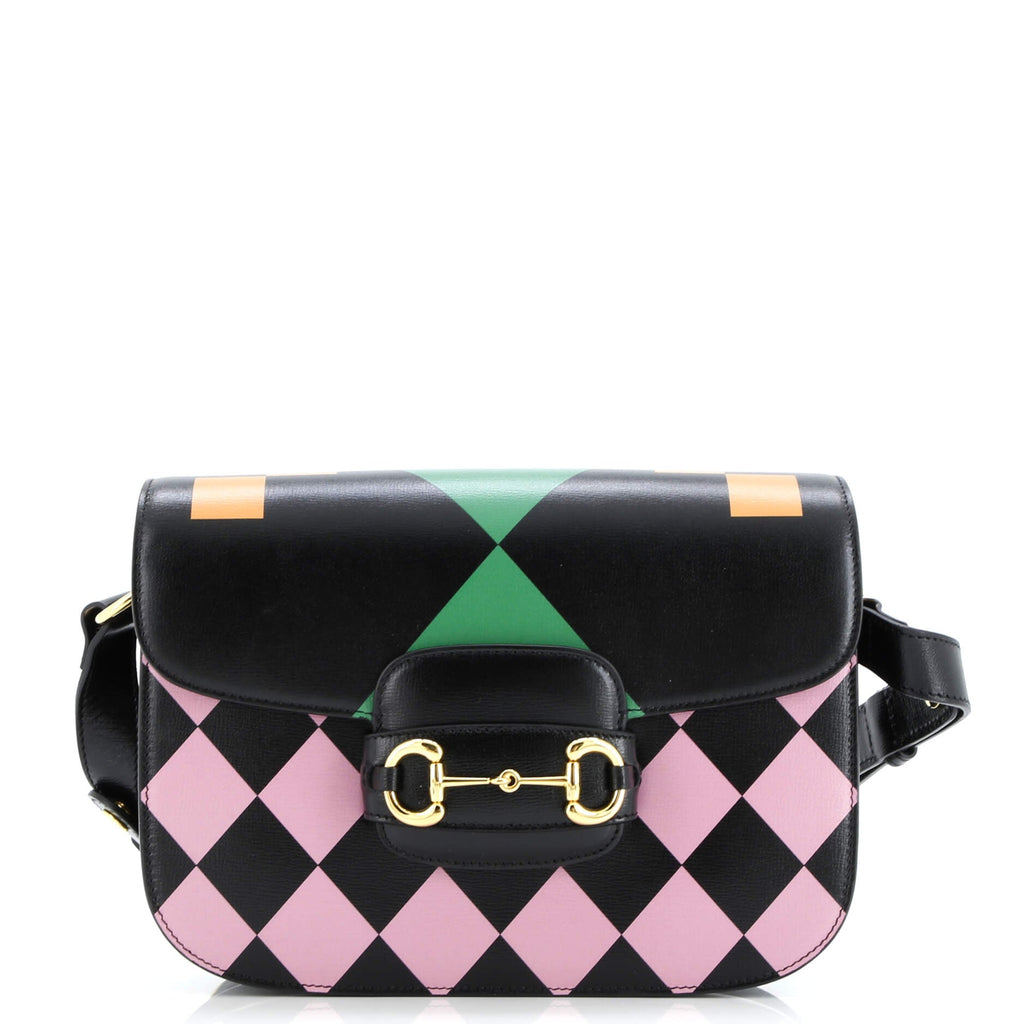 Horsebit 1955 Shoulder Bag Printed Leather Small