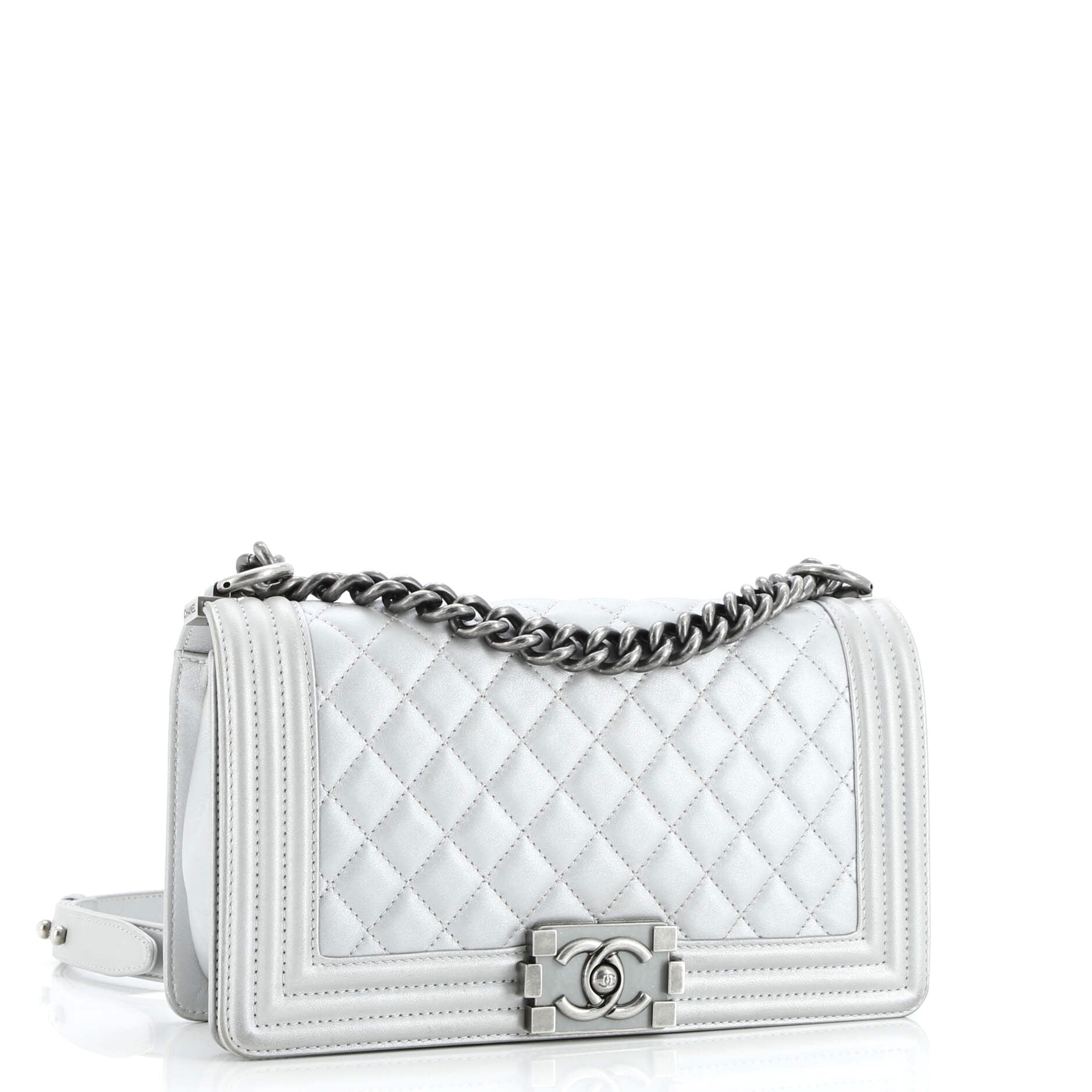 Boy Flap Bag Quilted Calfskin Old Medium