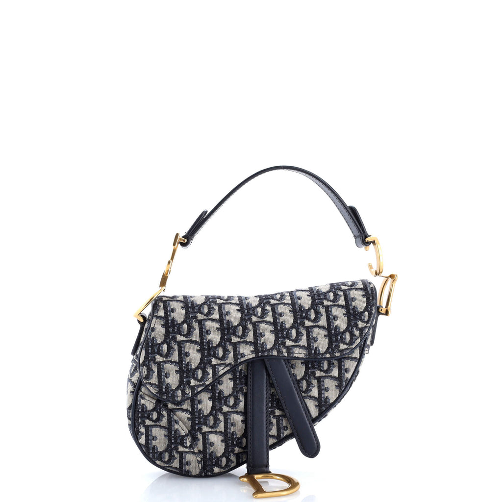 Saddle Handbag Oblique Canvas Mini