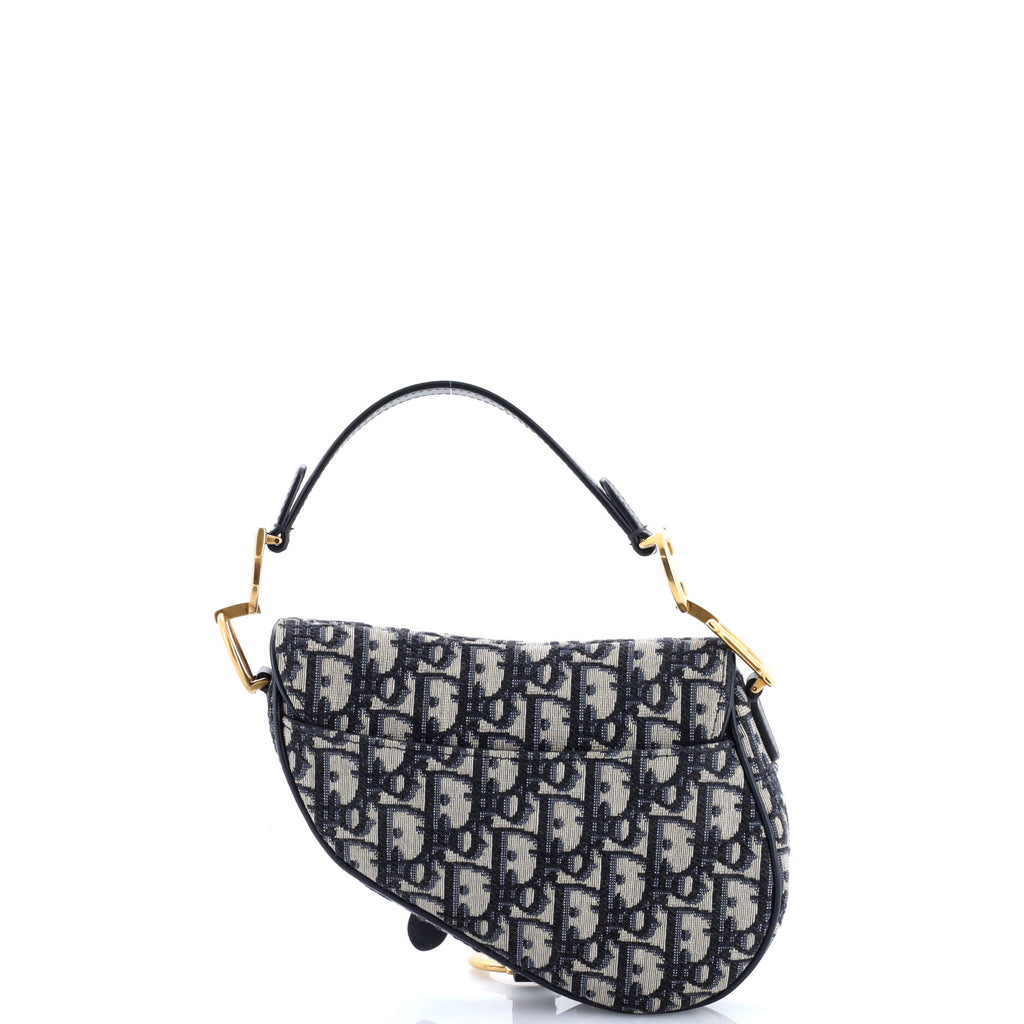 Saddle Handbag Oblique Canvas Mini