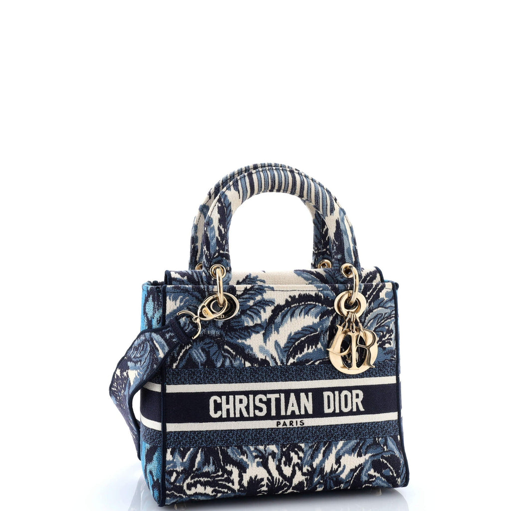 Toile de Jouy Lady D-Lite Bag Embroidered Canvas