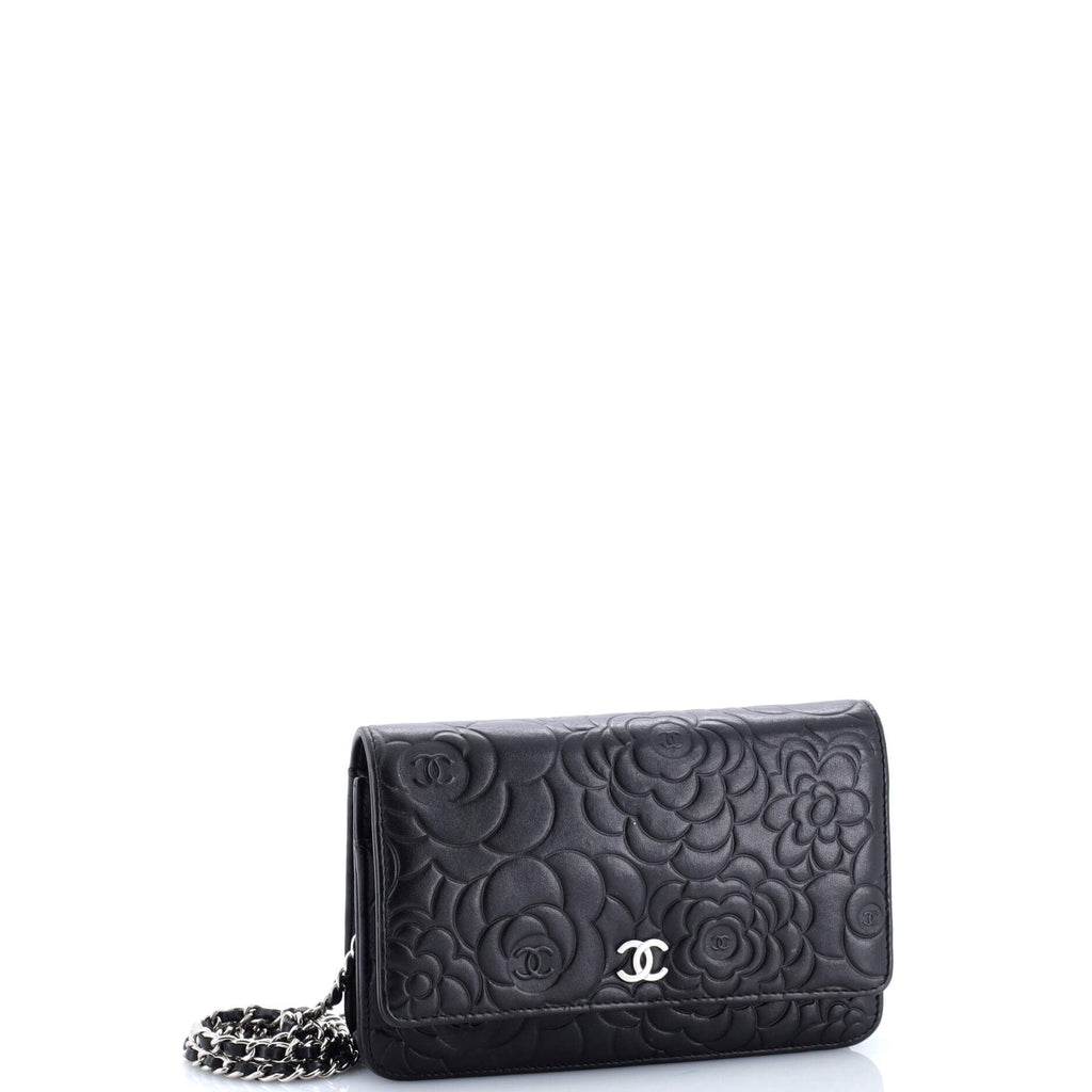 Wallet on Chain Camellia Lambskin