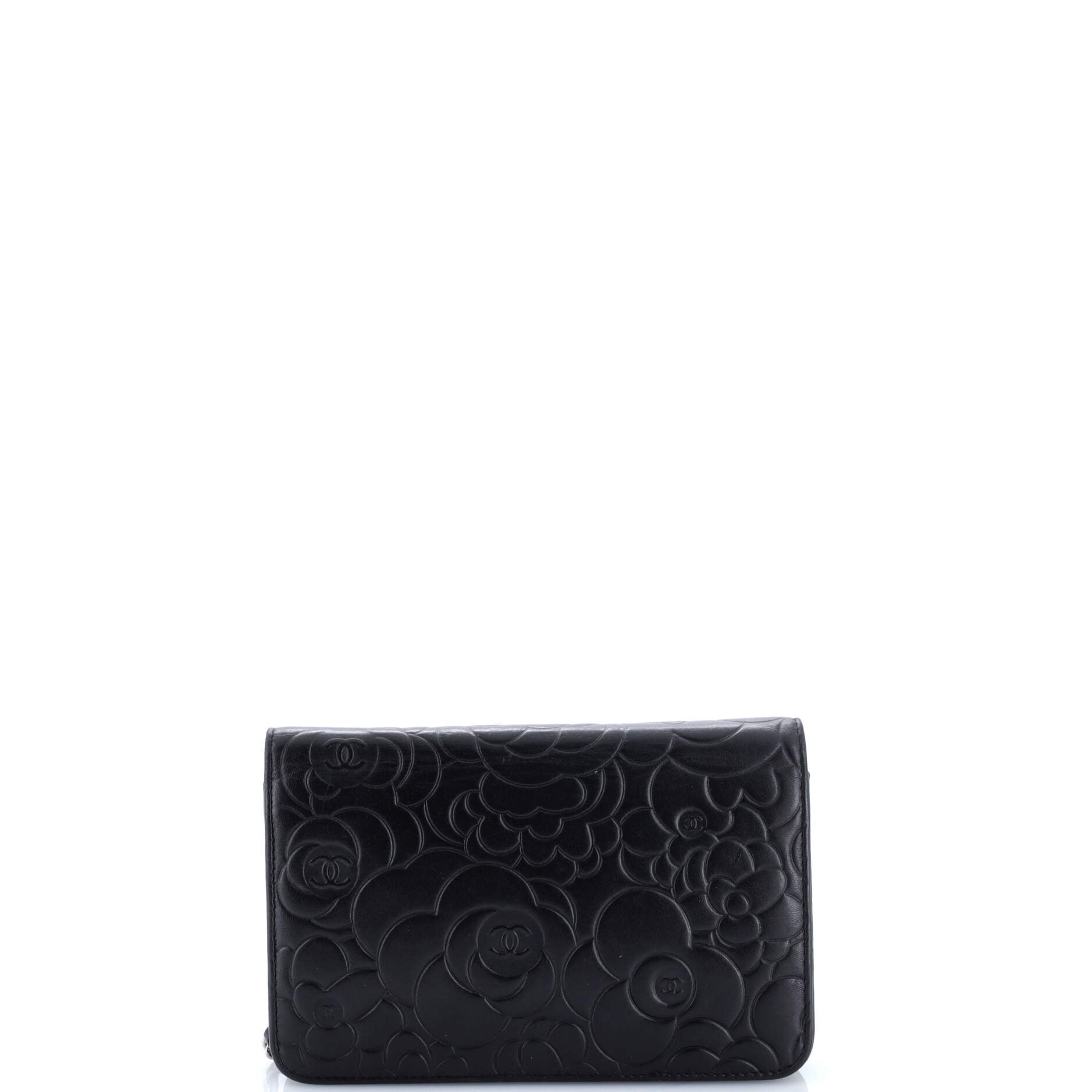 Wallet on Chain Camellia Lambskin