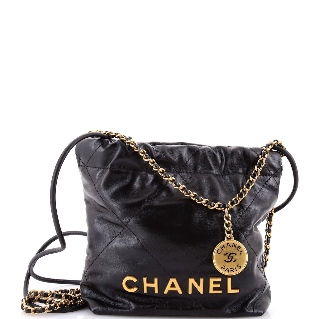 22 Chain Hobo Quilted Calfskin Mini