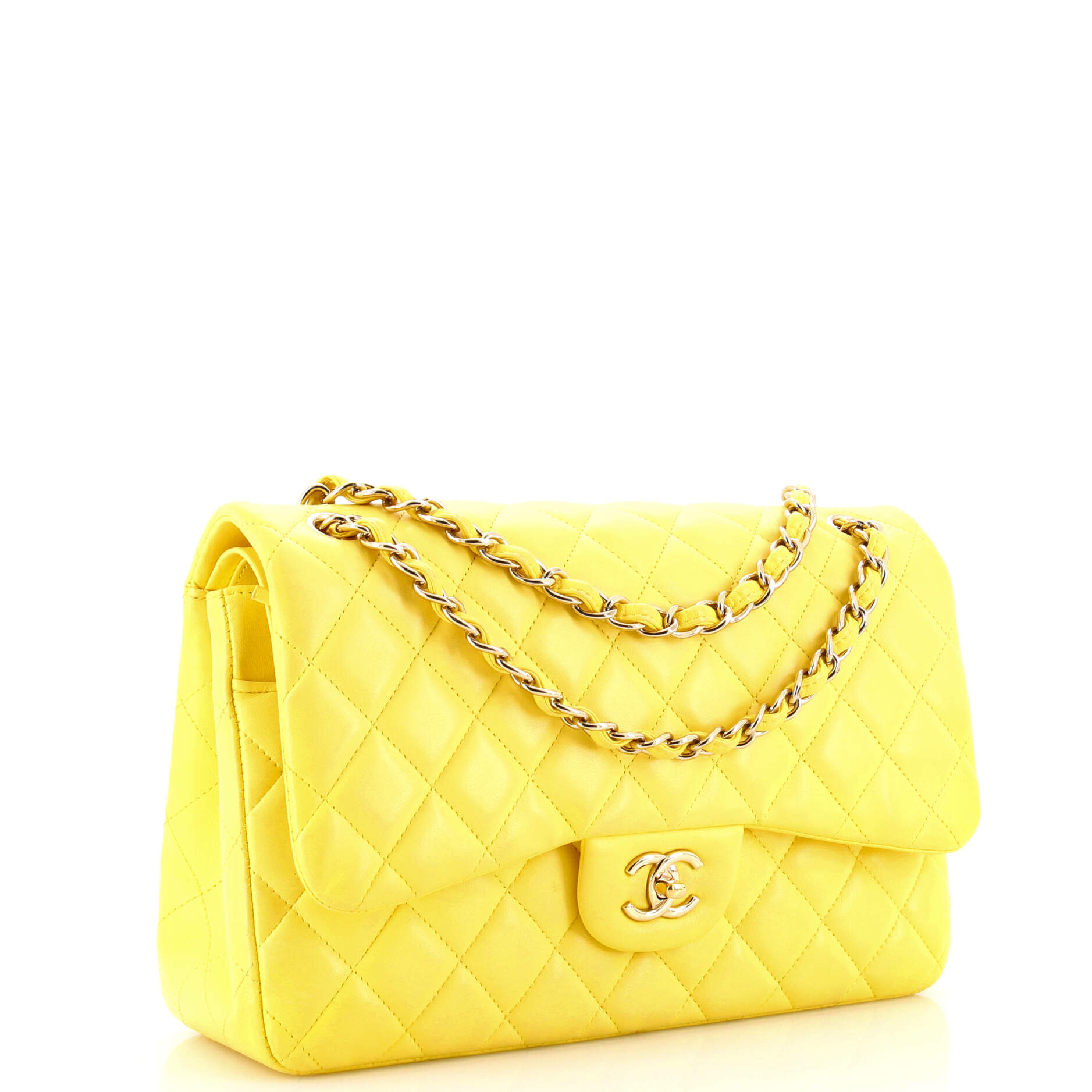 Classic Double Flap Bag Quilted Lambskin Jumbo