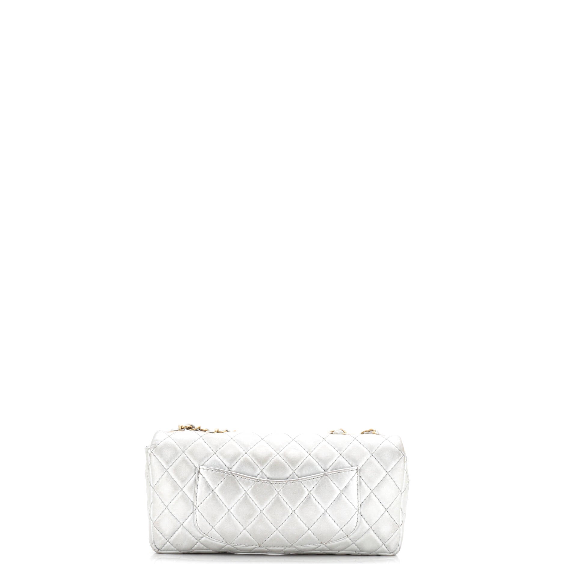 Classic Single Flap Bag Quilted Lambskin East West