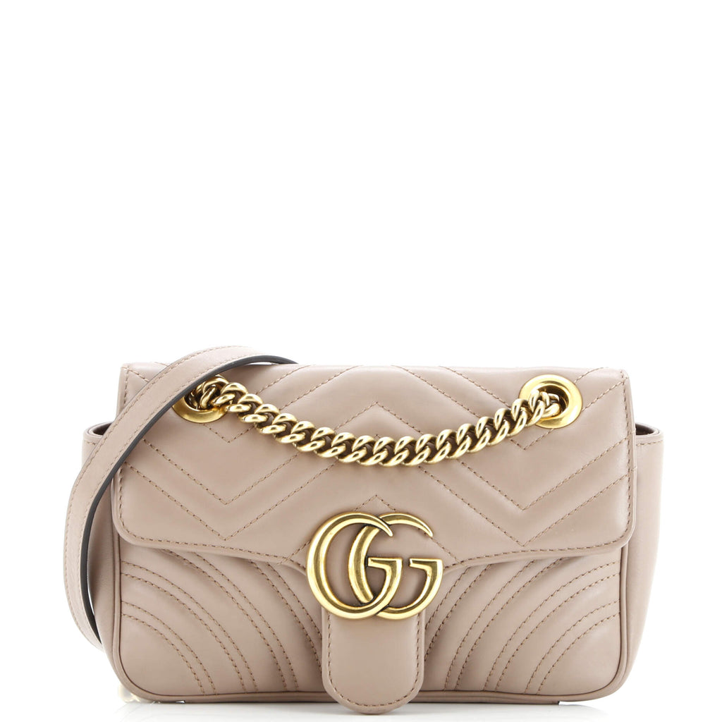 GG Marmont Flap Bag Matelasse Leather Mini