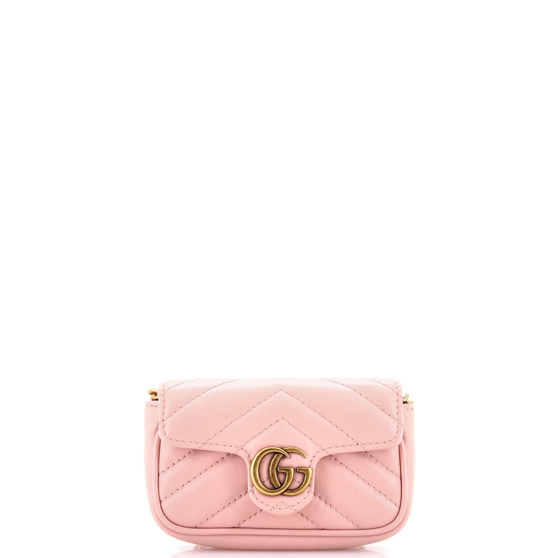 GG Marmont Coin Purse on Chain Matelasse Leather