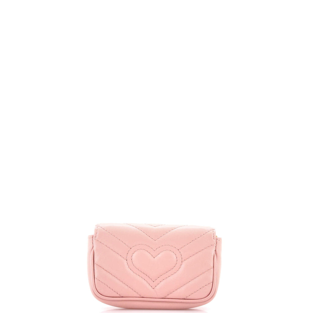 GG Marmont Coin Purse on Chain Matelasse Leather