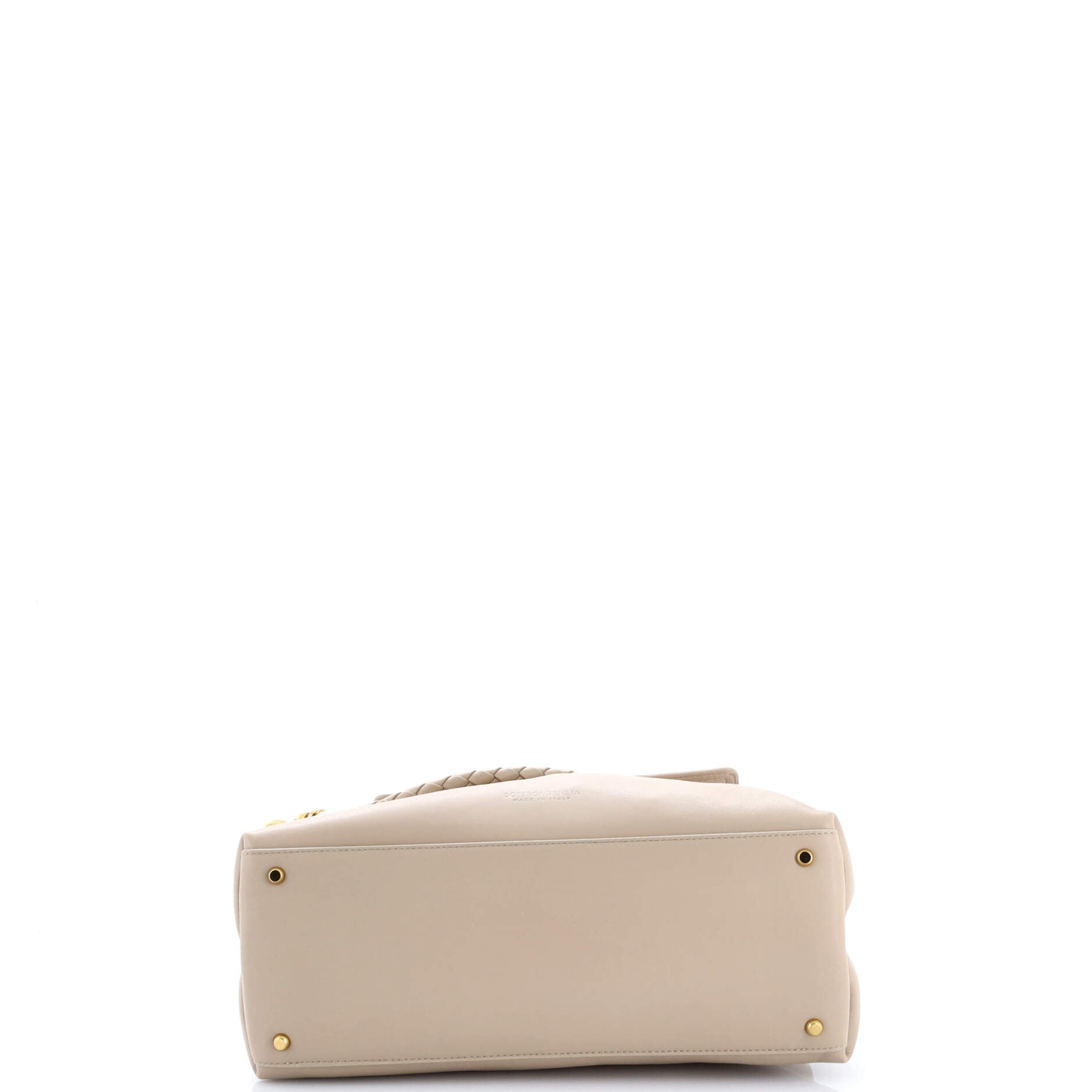 Ciao Ciao Top Handle Bag Leather with Intrecciato Detail Medium