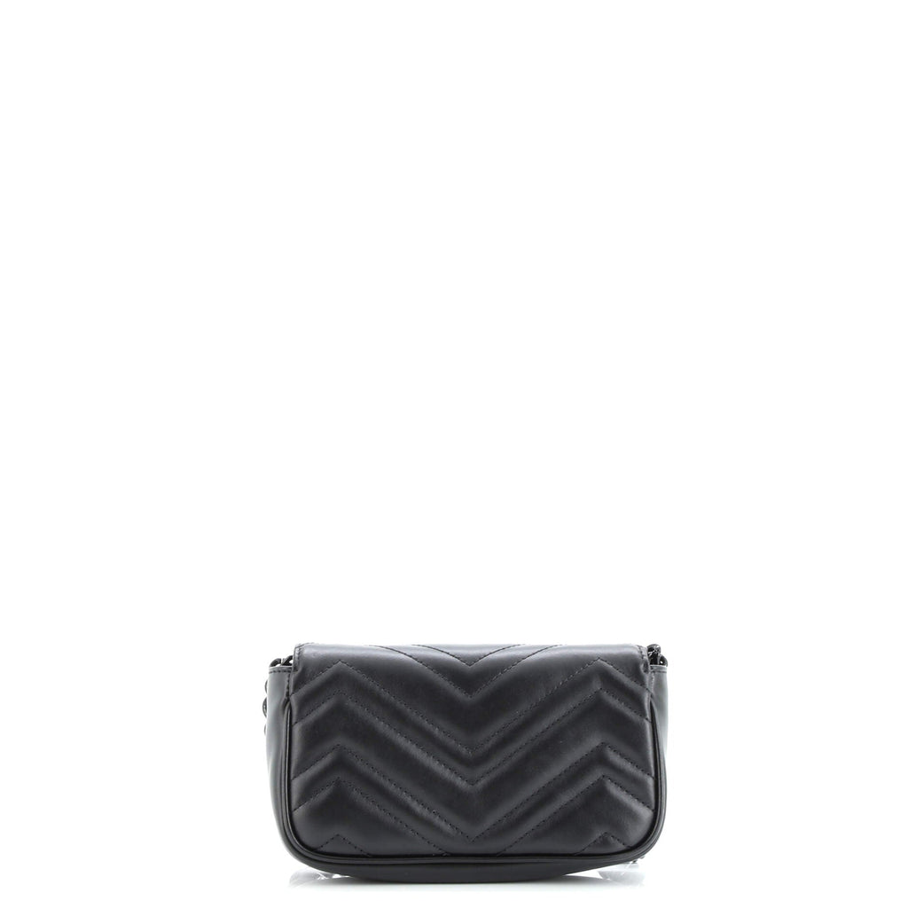 GG Marmont Flap Belt Bag Matelasse Leather