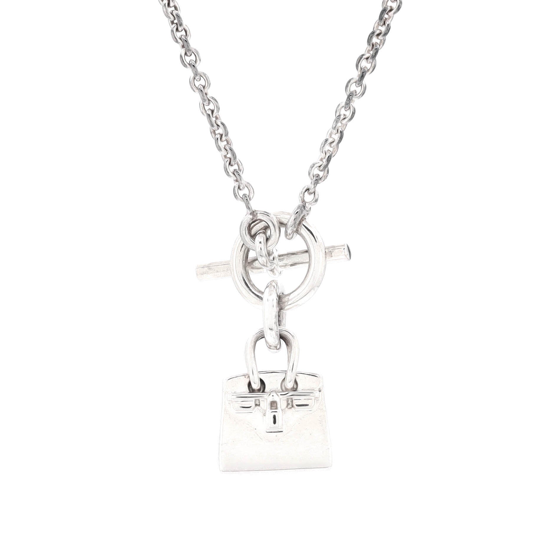 Birkin Amulette Pendant Necklace Sterling Silver