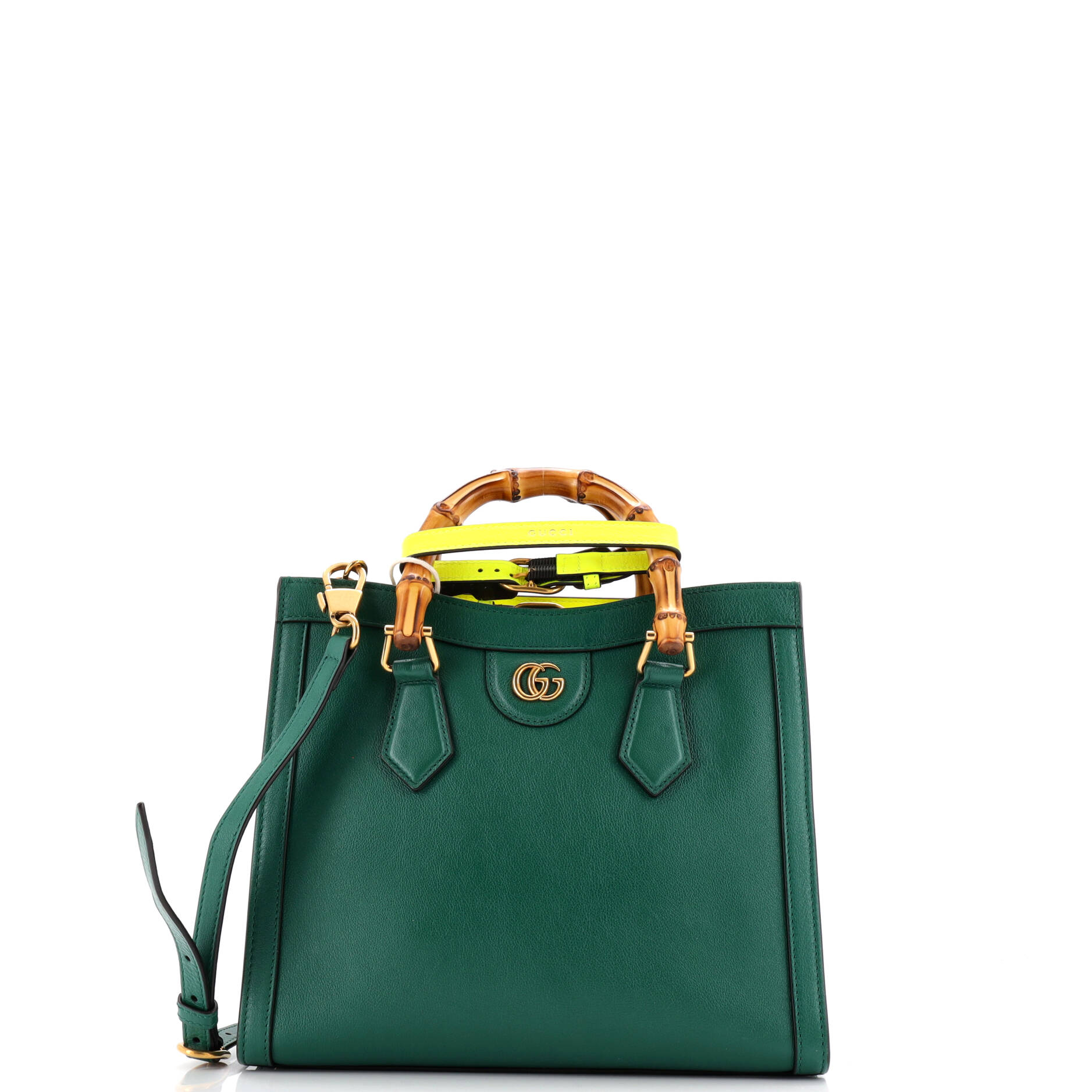 Diana NM Bamboo Handle Tote Leather Small