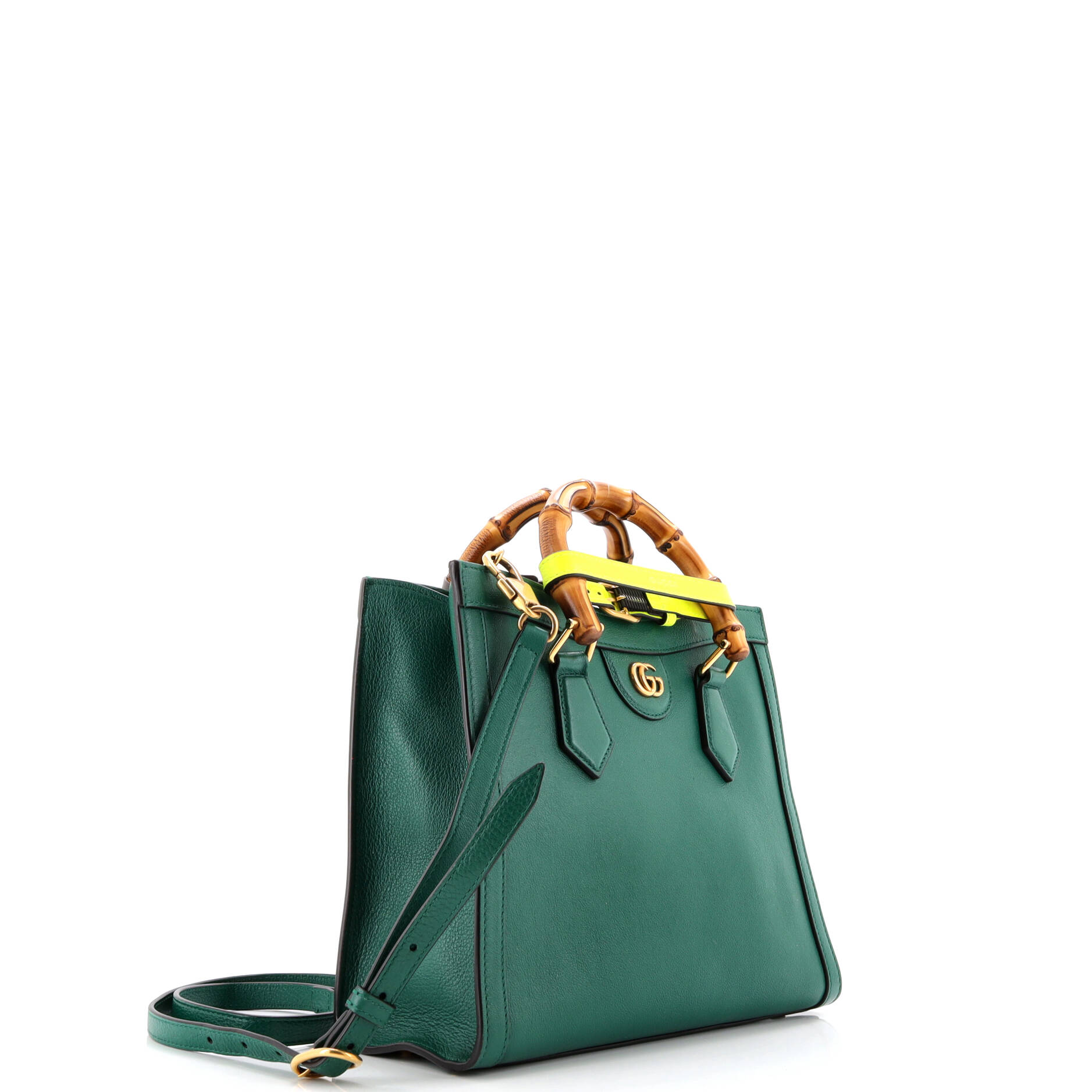 Diana NM Bamboo Handle Tote Leather Small