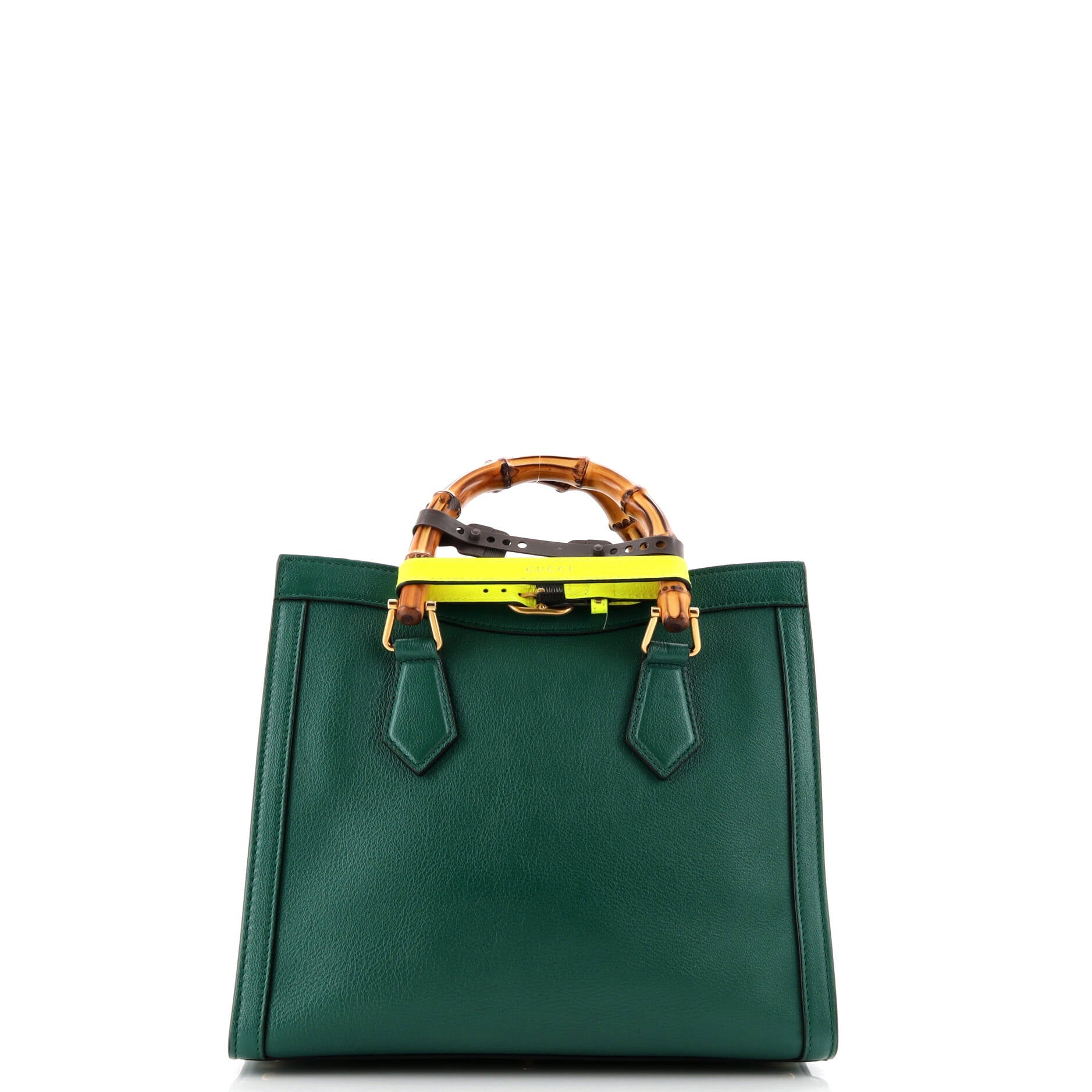 Diana NM Bamboo Handle Tote Leather Small