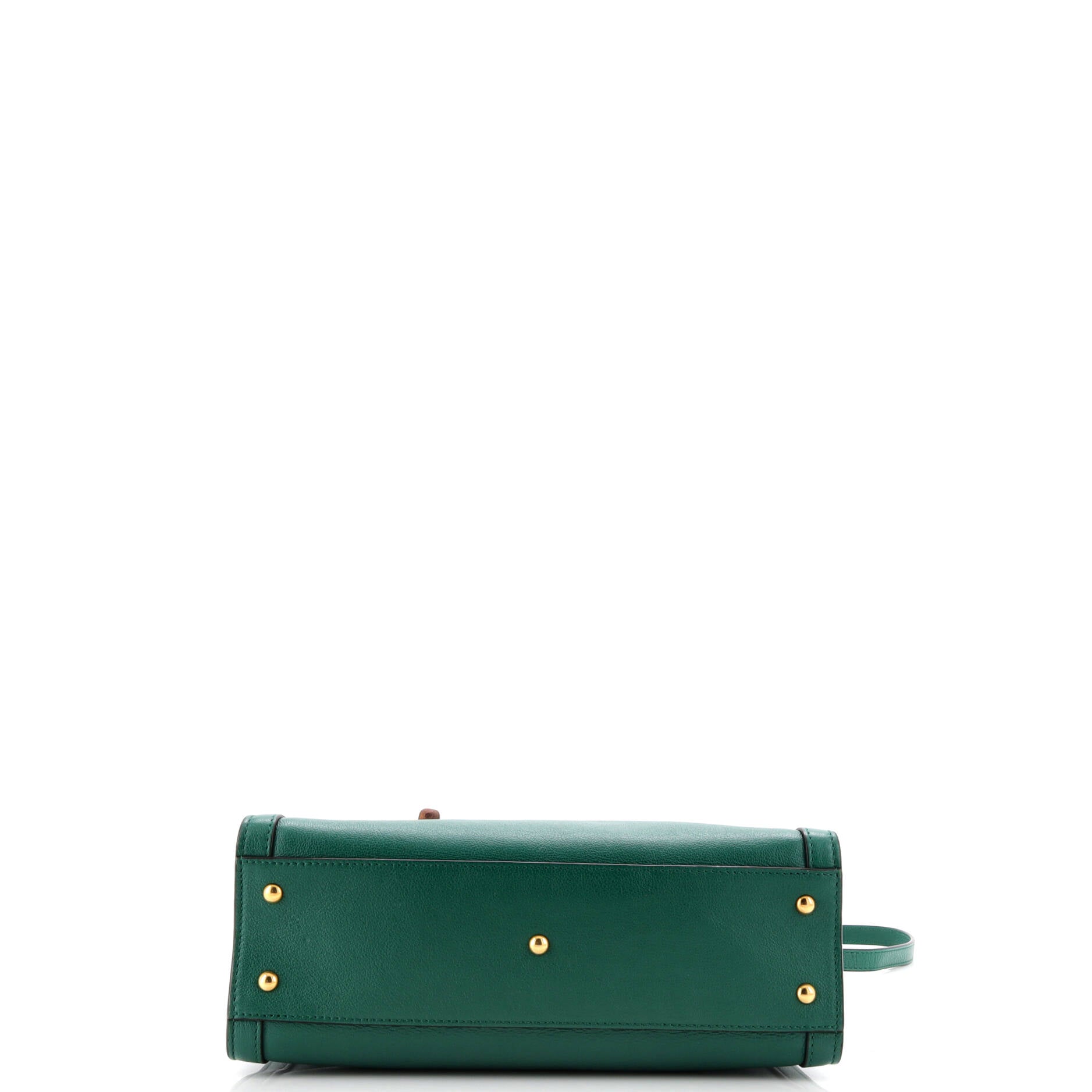Diana NM Bamboo Handle Tote Leather Small