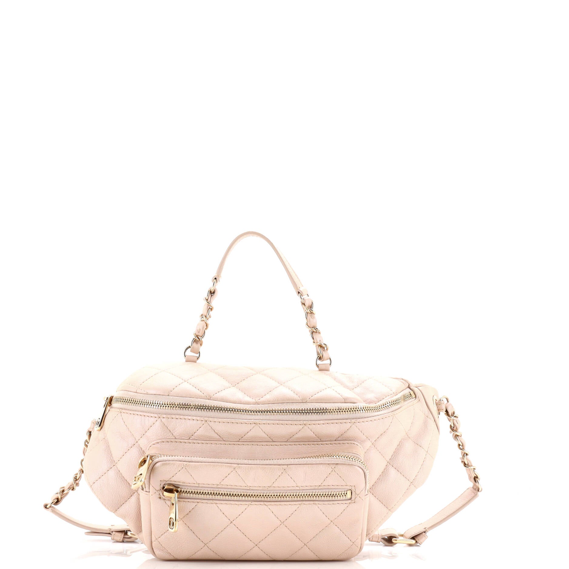 All About Waist Bag Quilted Iridescent Calfskin Medium