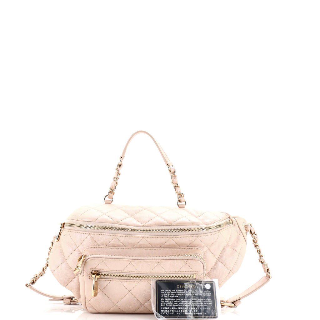 All About Waist Bag Quilted Iridescent Calfskin Medium