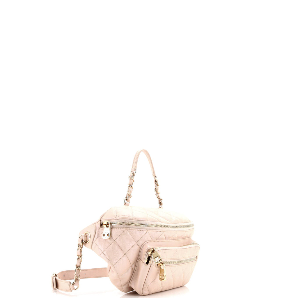 All About Waist Bag Quilted Iridescent Calfskin Medium