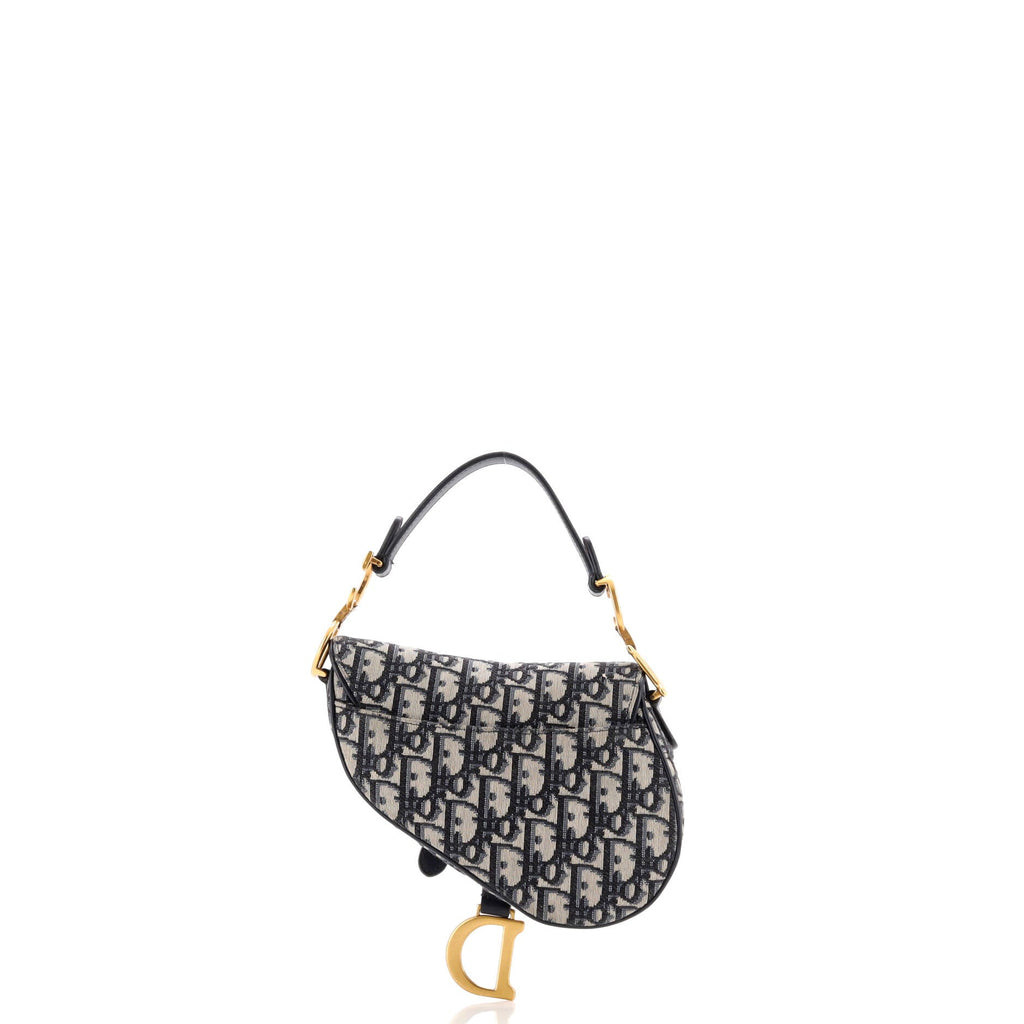 Saddle Handbag Oblique Canvas Mini