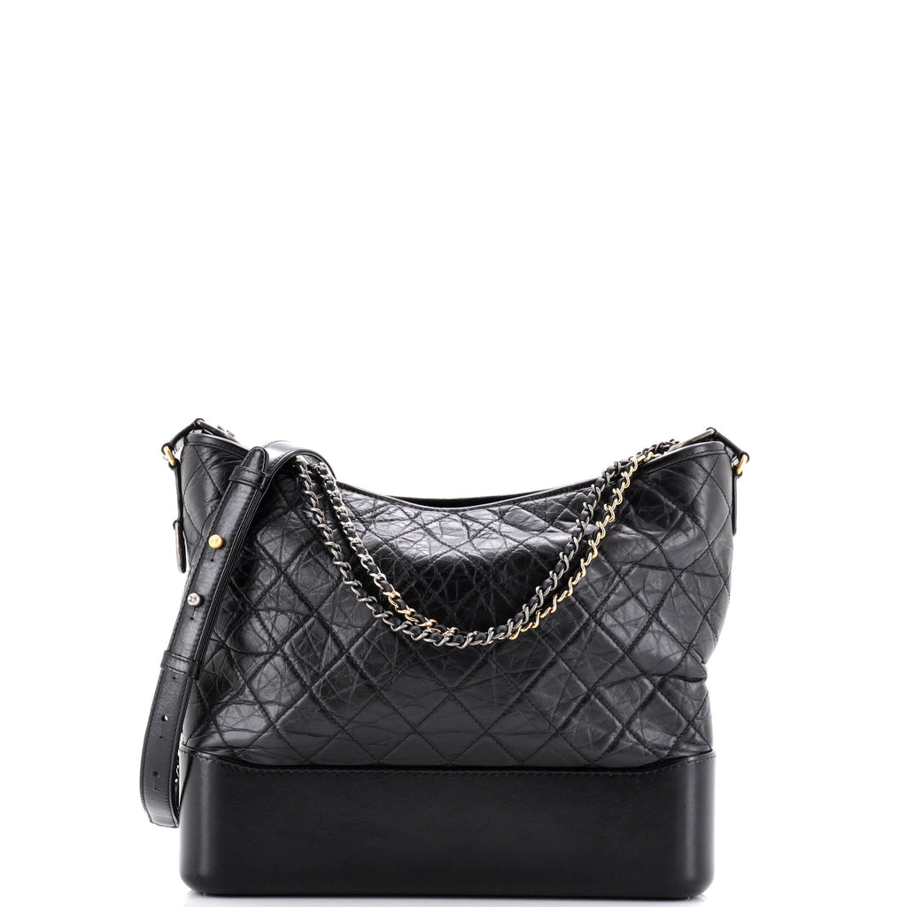 Gabrielle Hobo Quilted Aged Calfskin Large
