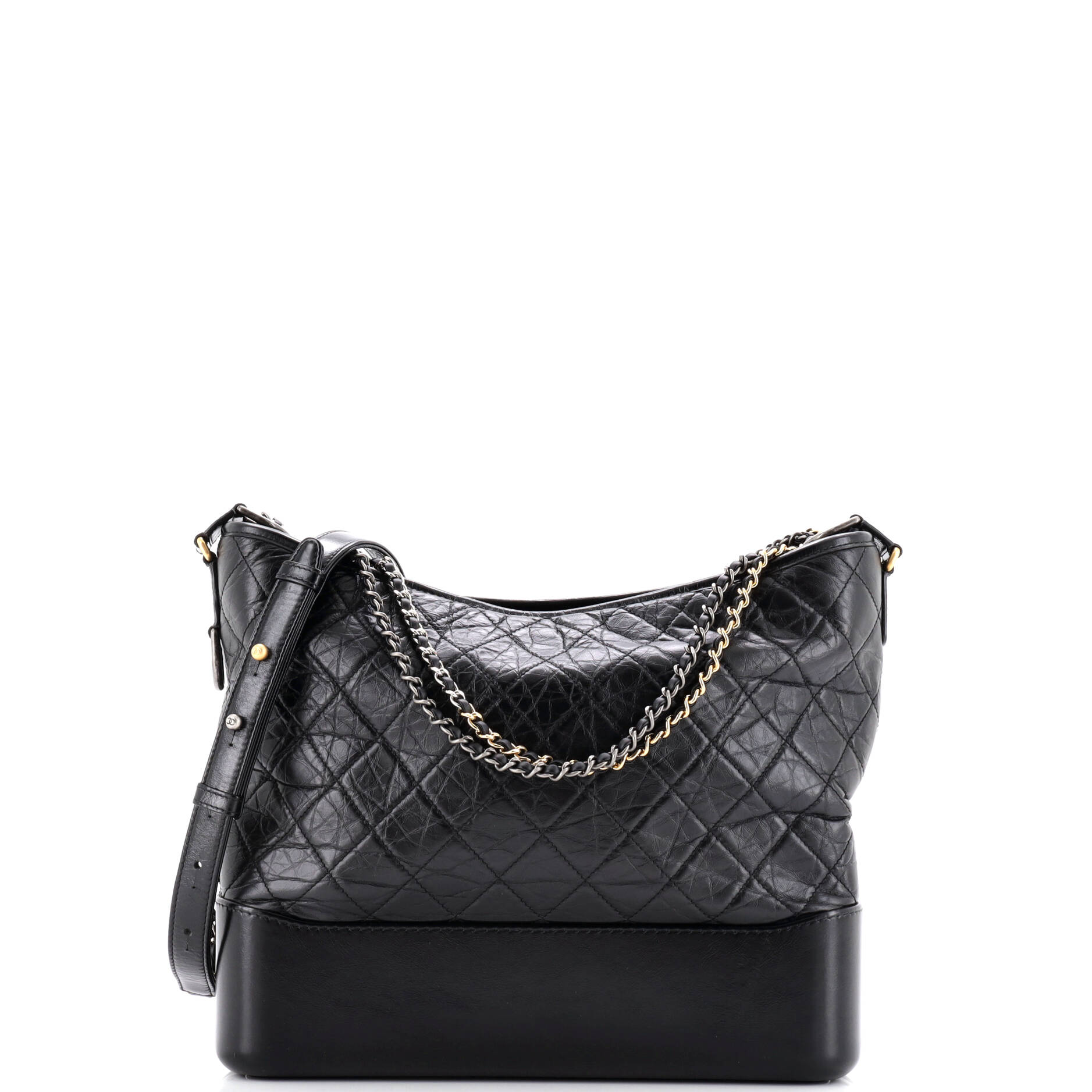 Gabrielle Hobo Quilted Aged Calfskin Large