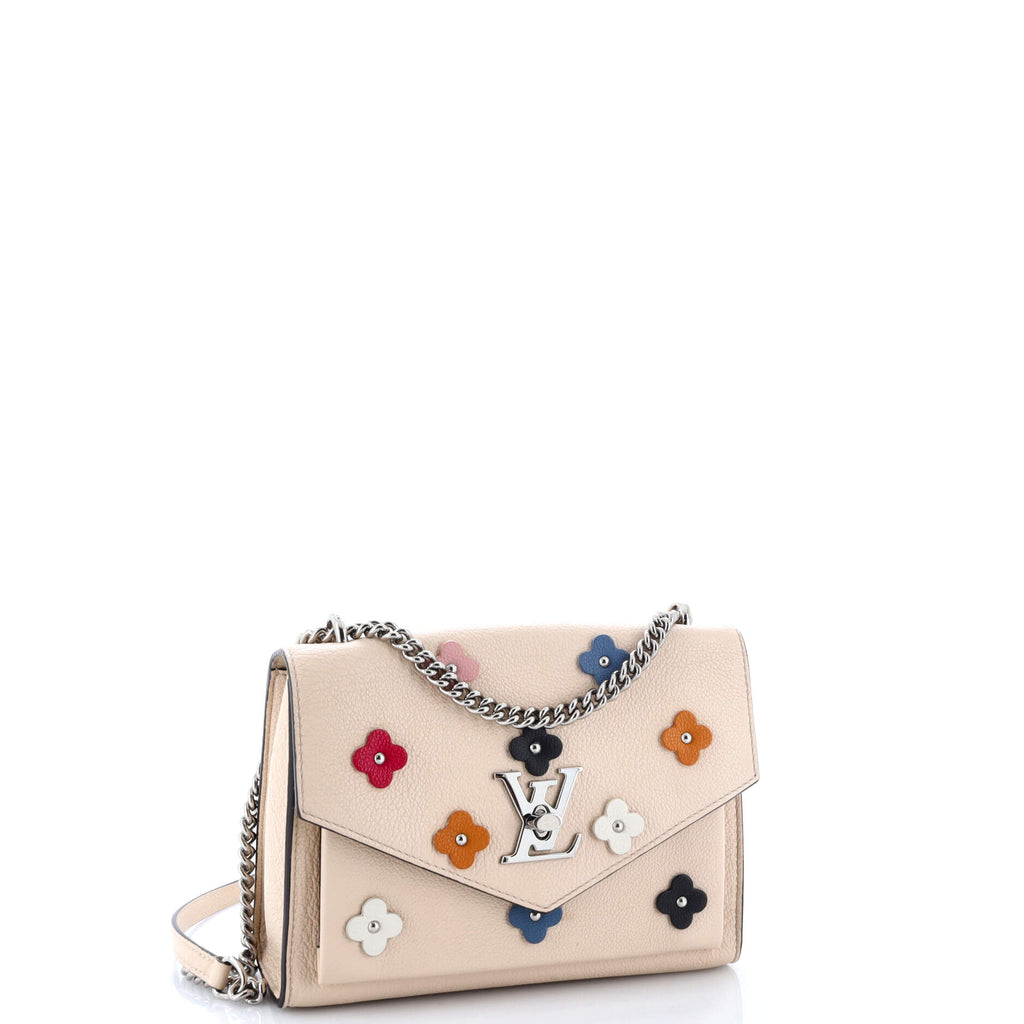 Mylockme Handbag Flower Embellished Leather BB