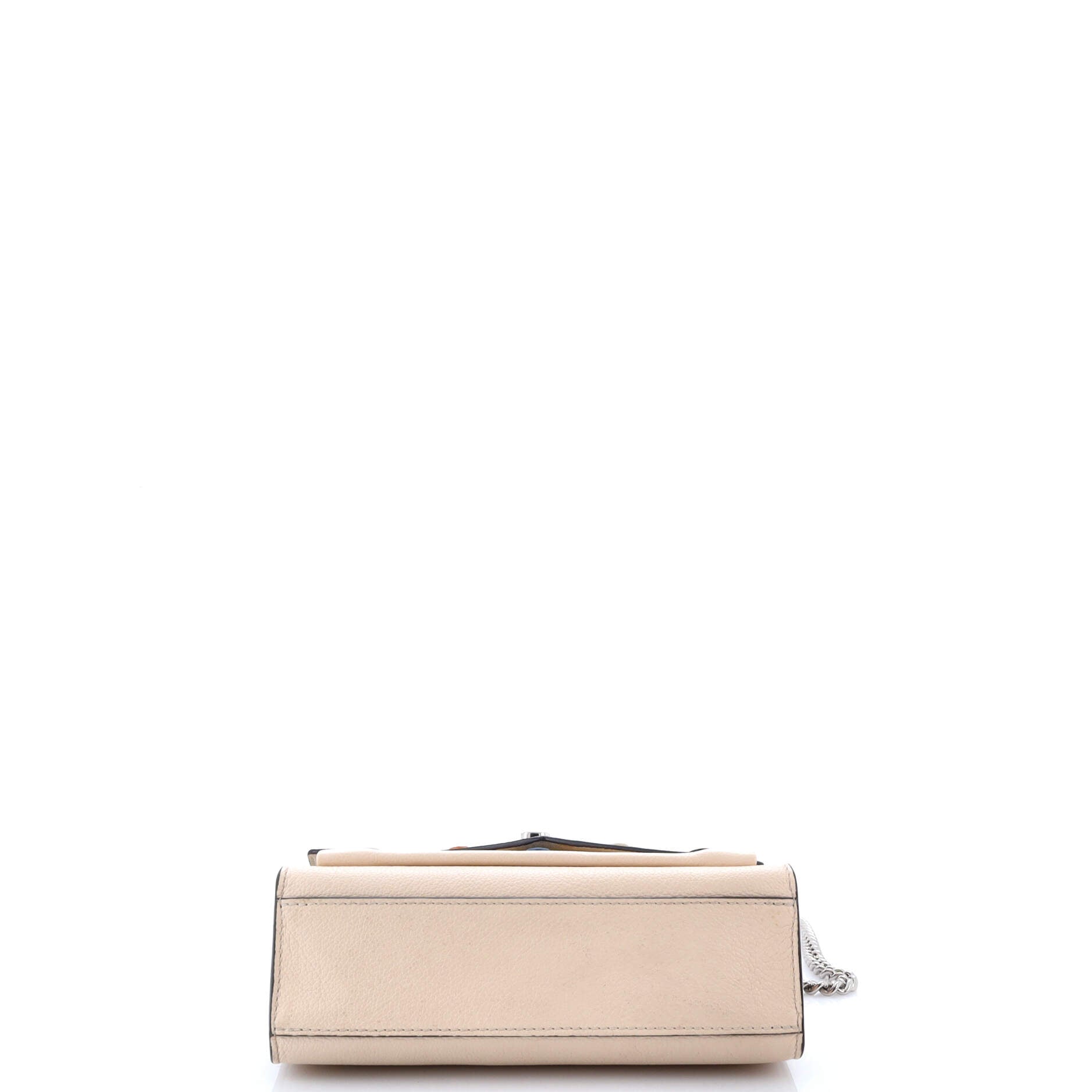 Mylockme Handbag Flower Embellished Leather BB