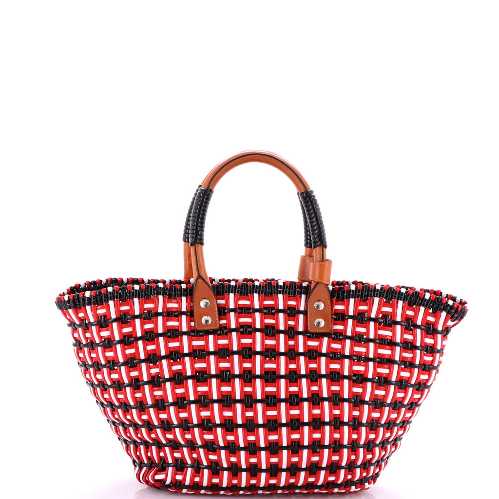 Bistro Panier Bag Woven Faux Leather Small