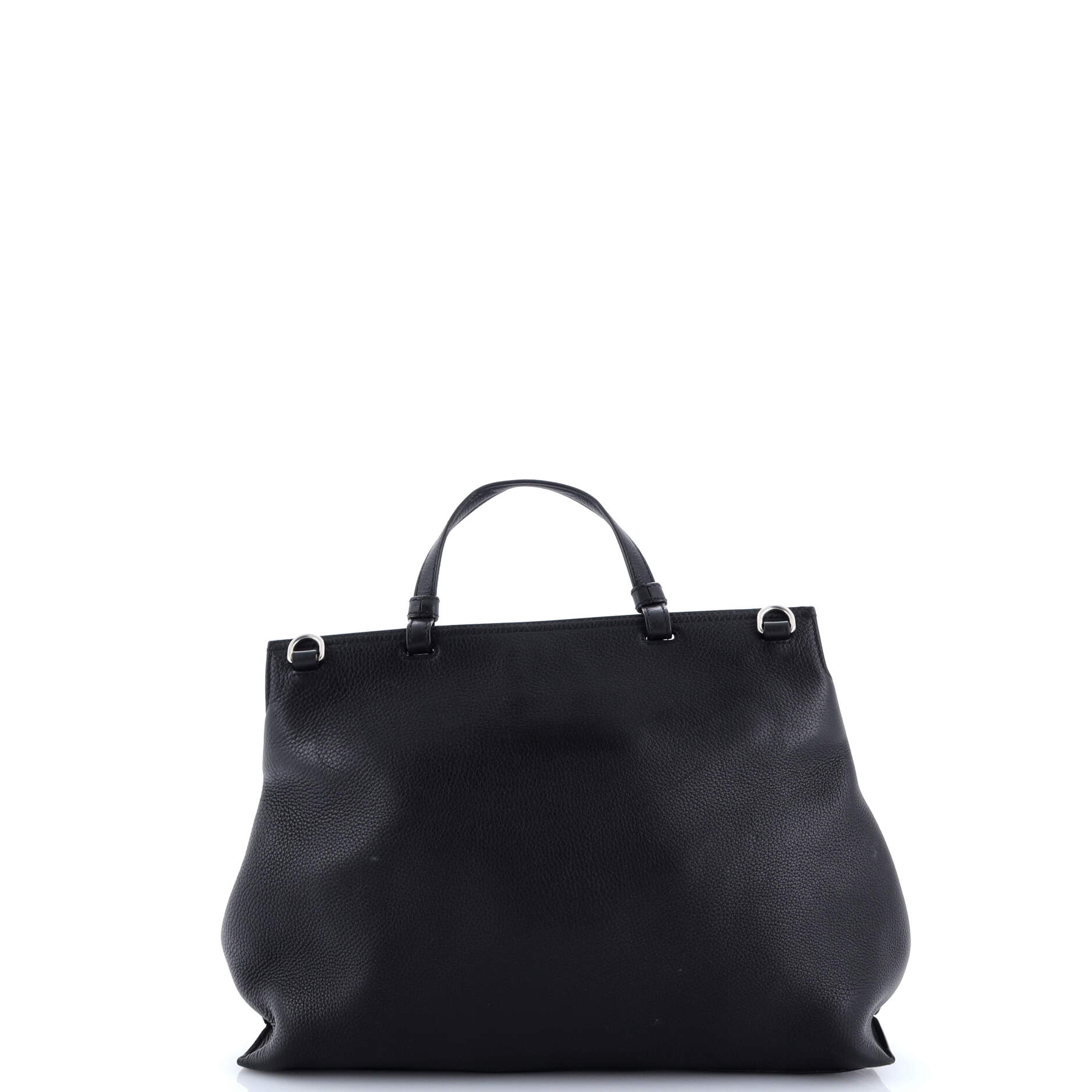 Bamboo Daily Top Handle Bag Leather Large