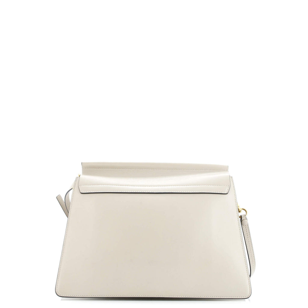 Faye Shoulder Bag Stitched Suede and Leather Medium