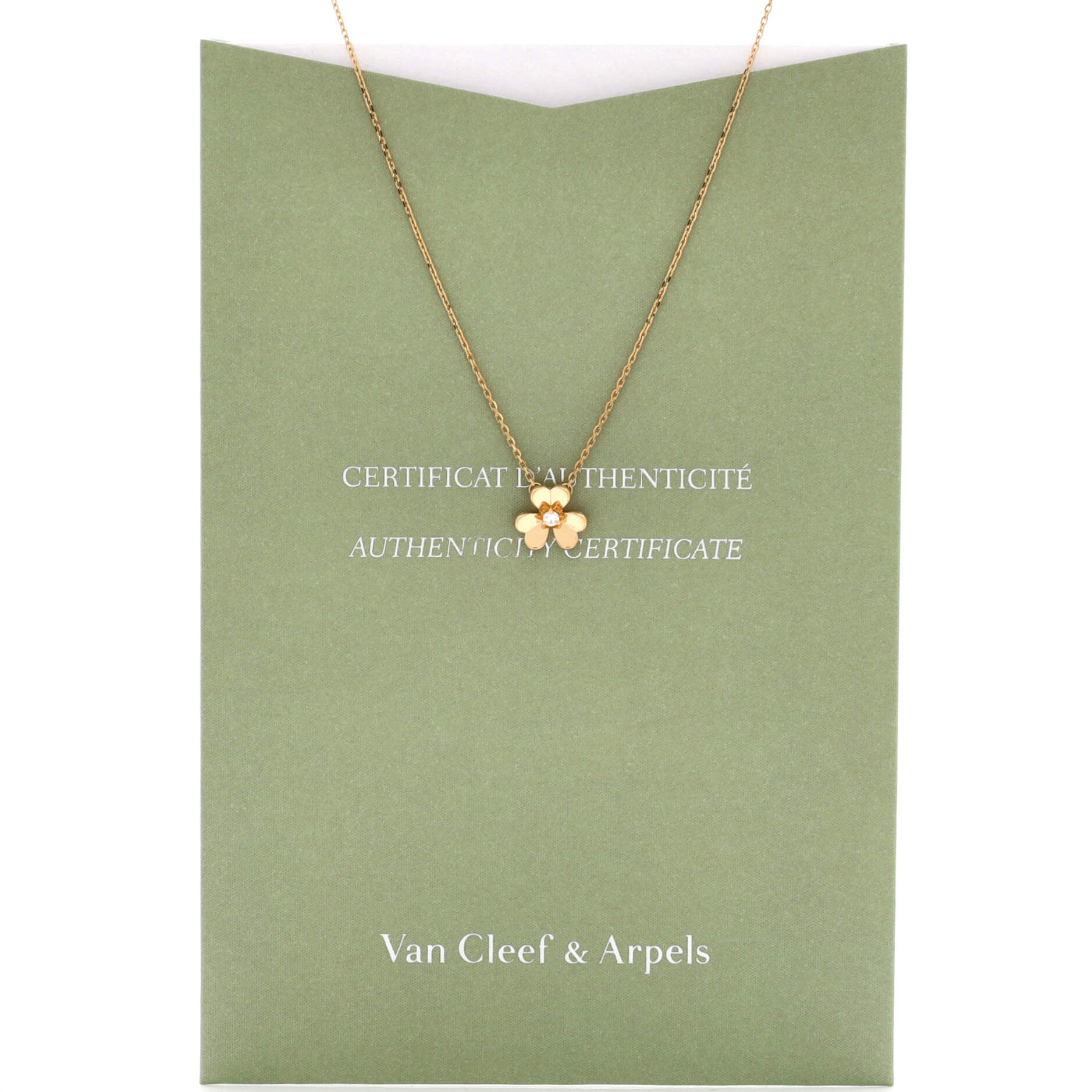 Frivole Pendant Necklace 18K Yellow Gold and Diamond Mini