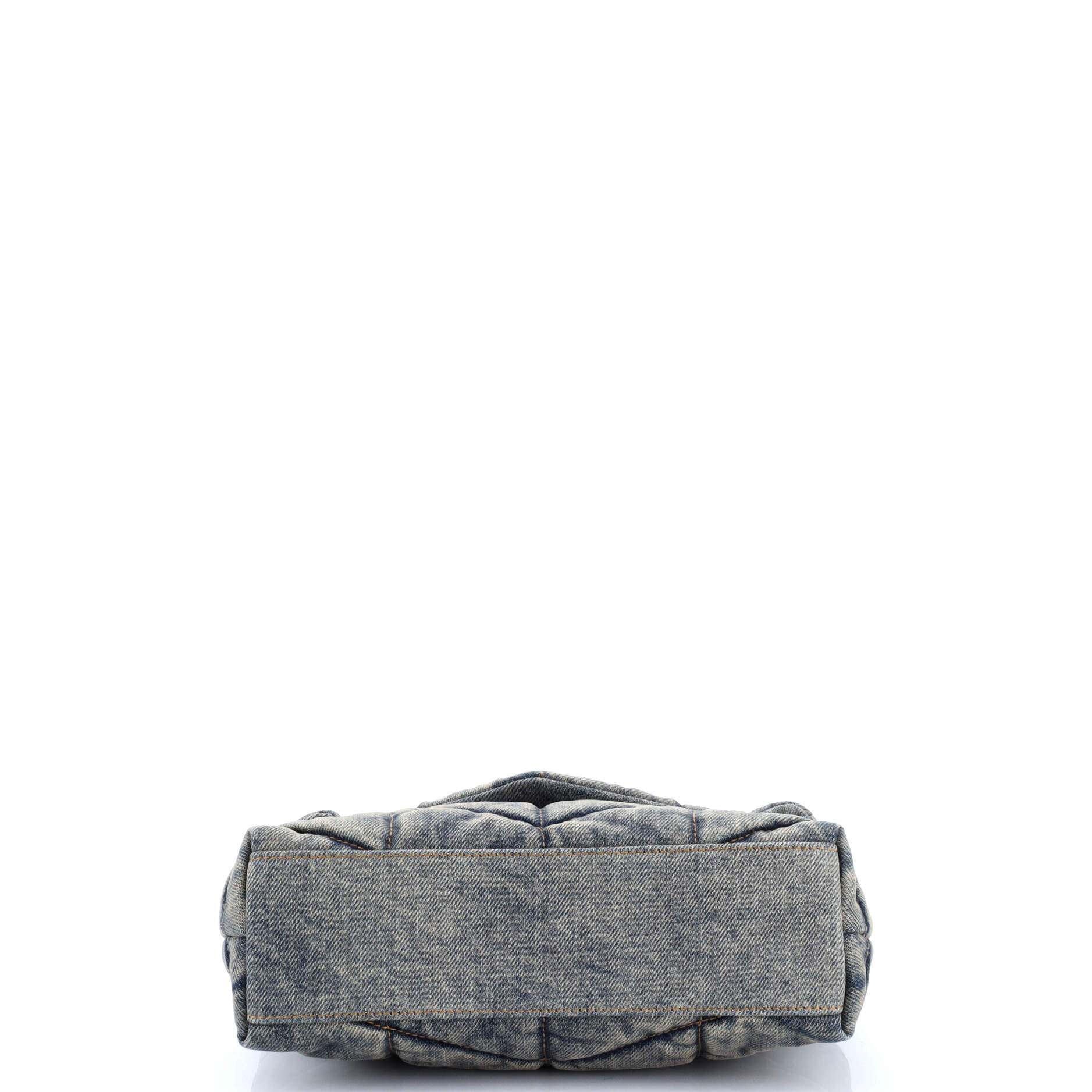 Loulou Puffer Shoulder Bag Quilted Vintage Denim Mini
