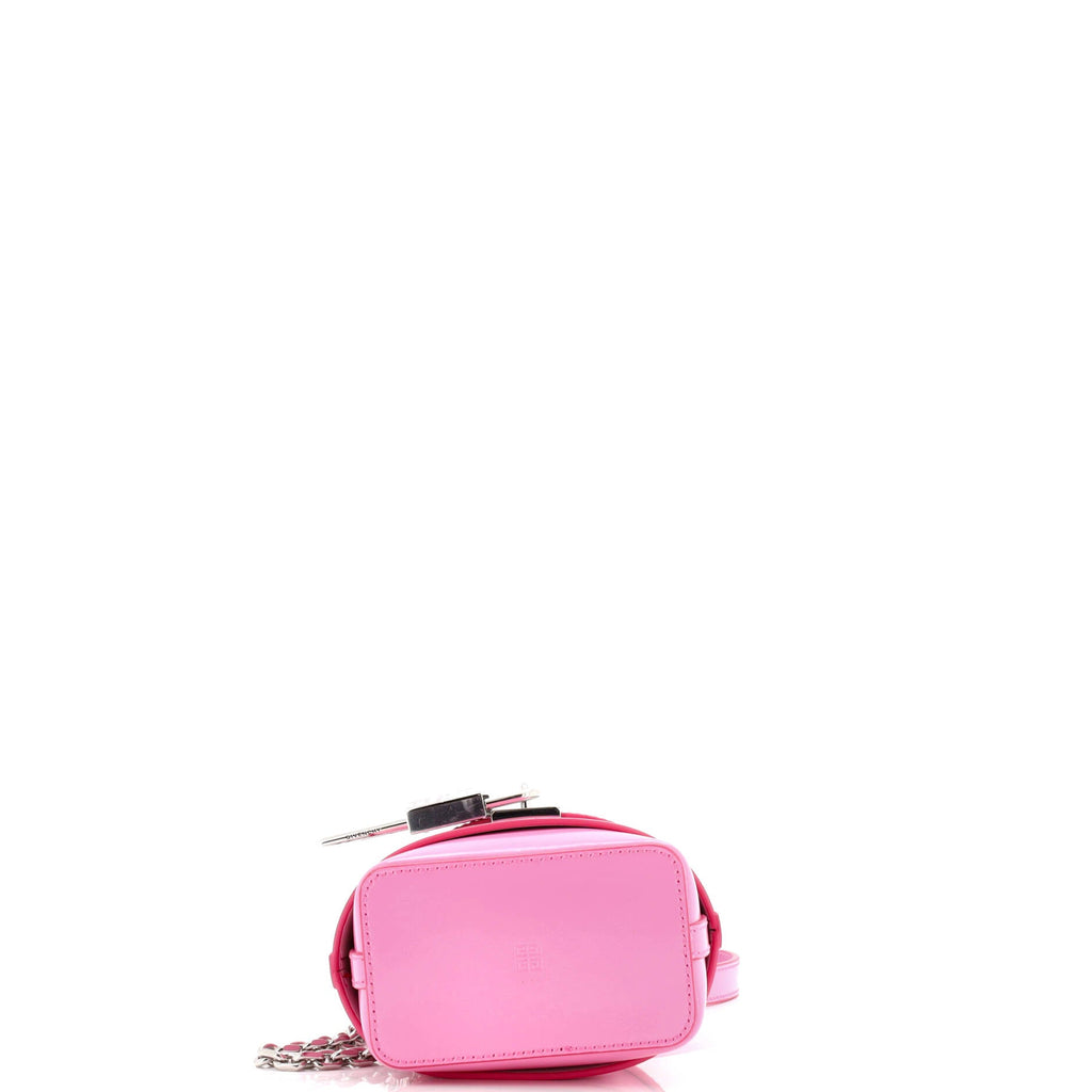GV Shark Lock Bucket Bag Leather Micro